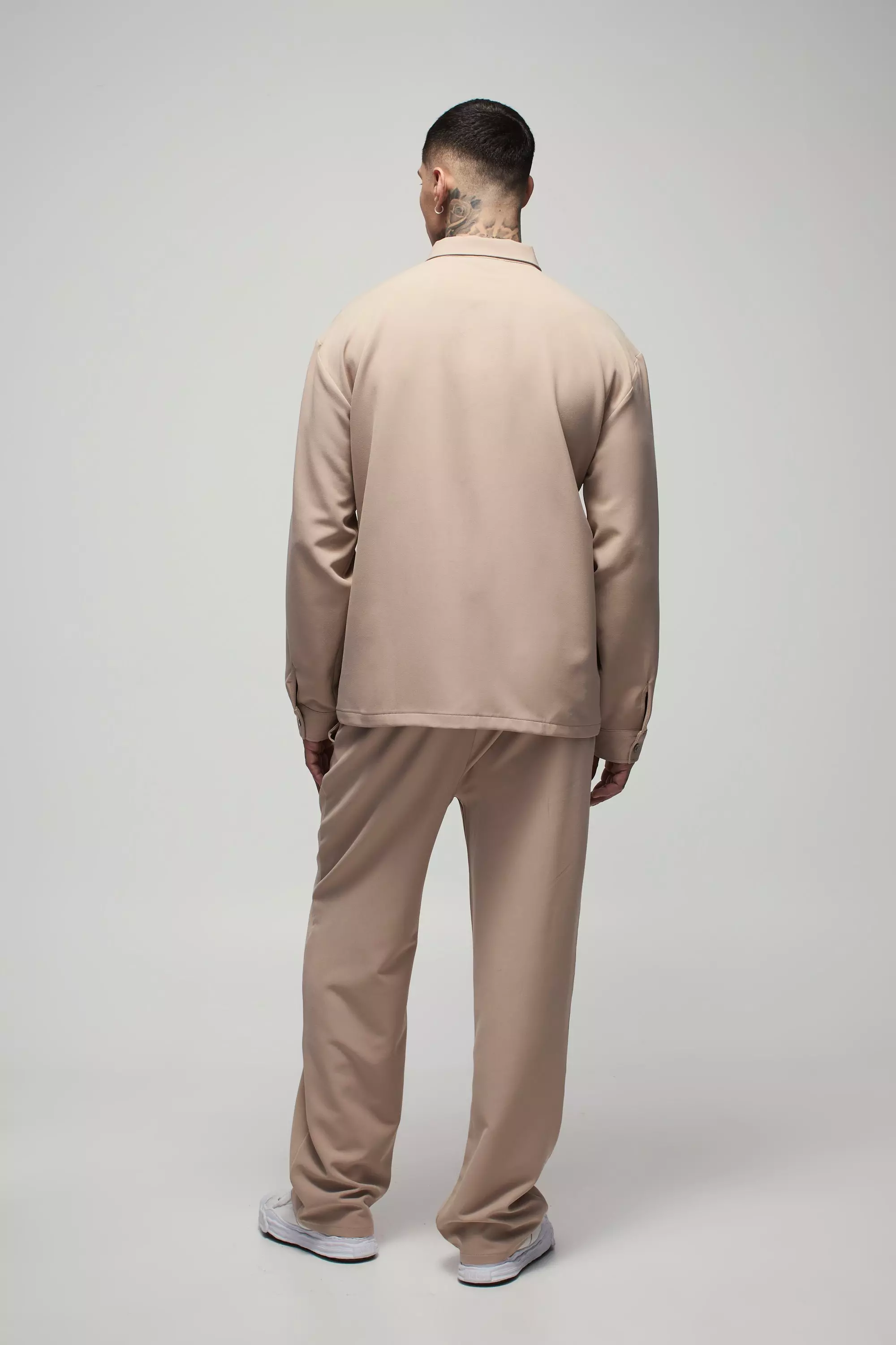 Stone Tall Stretch Woven Relaxed Fit Trousers alternative image