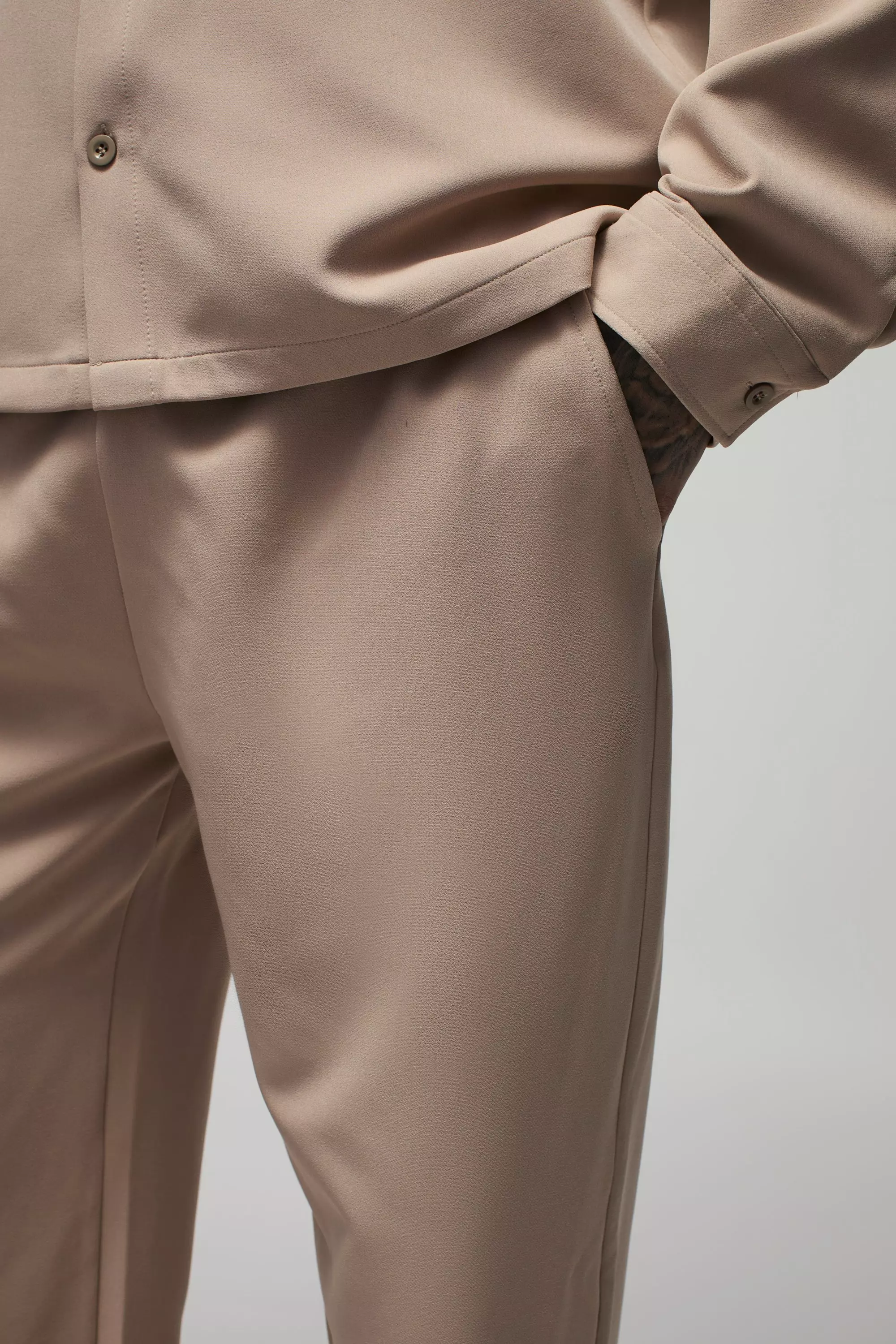 Stone Tall Stretch Woven Relaxed Fit Trousers alternative image