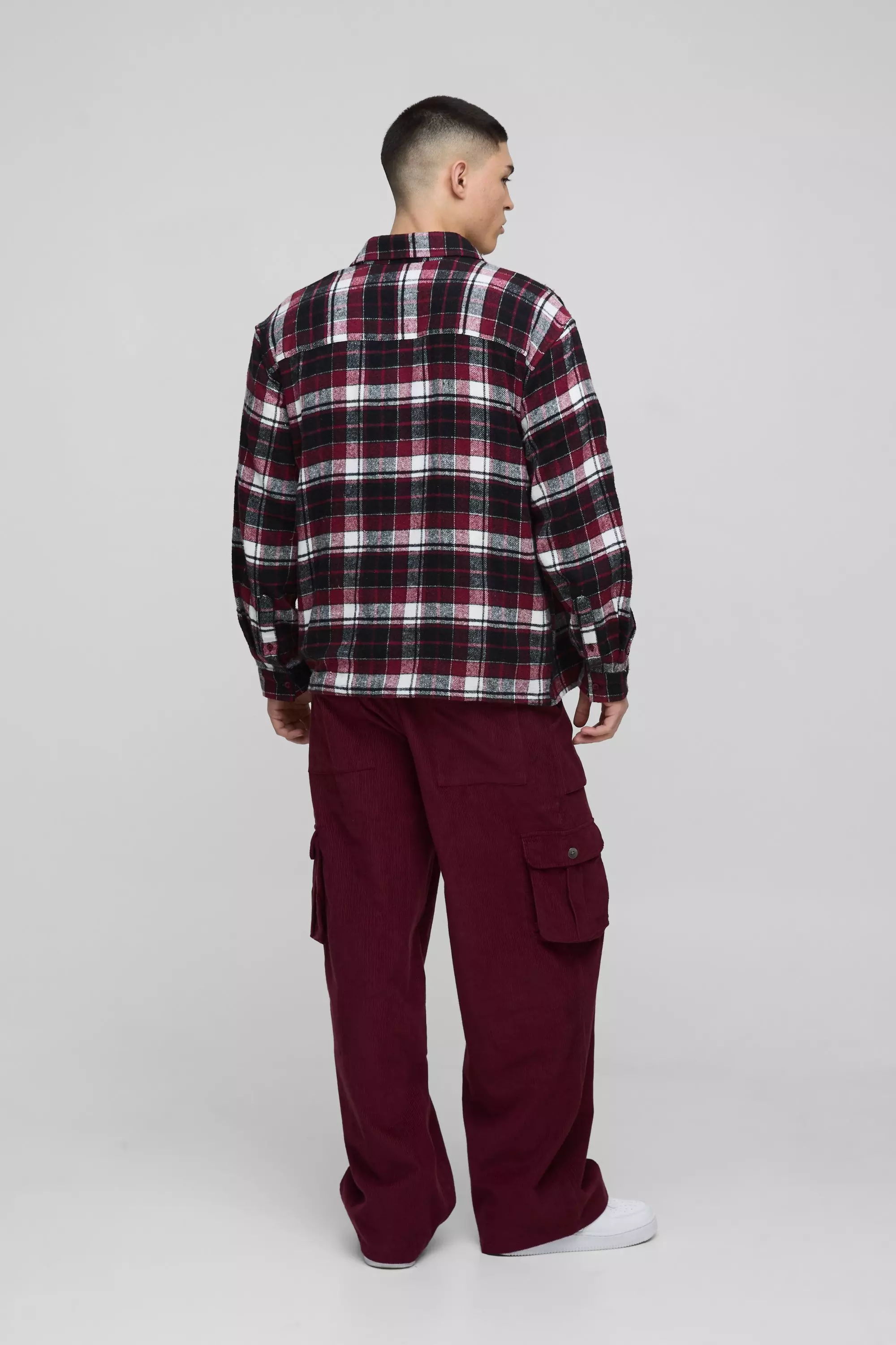 Dime RELAXED CARGO CORD PANTS / BURGUNDY (ダイム ナイロン