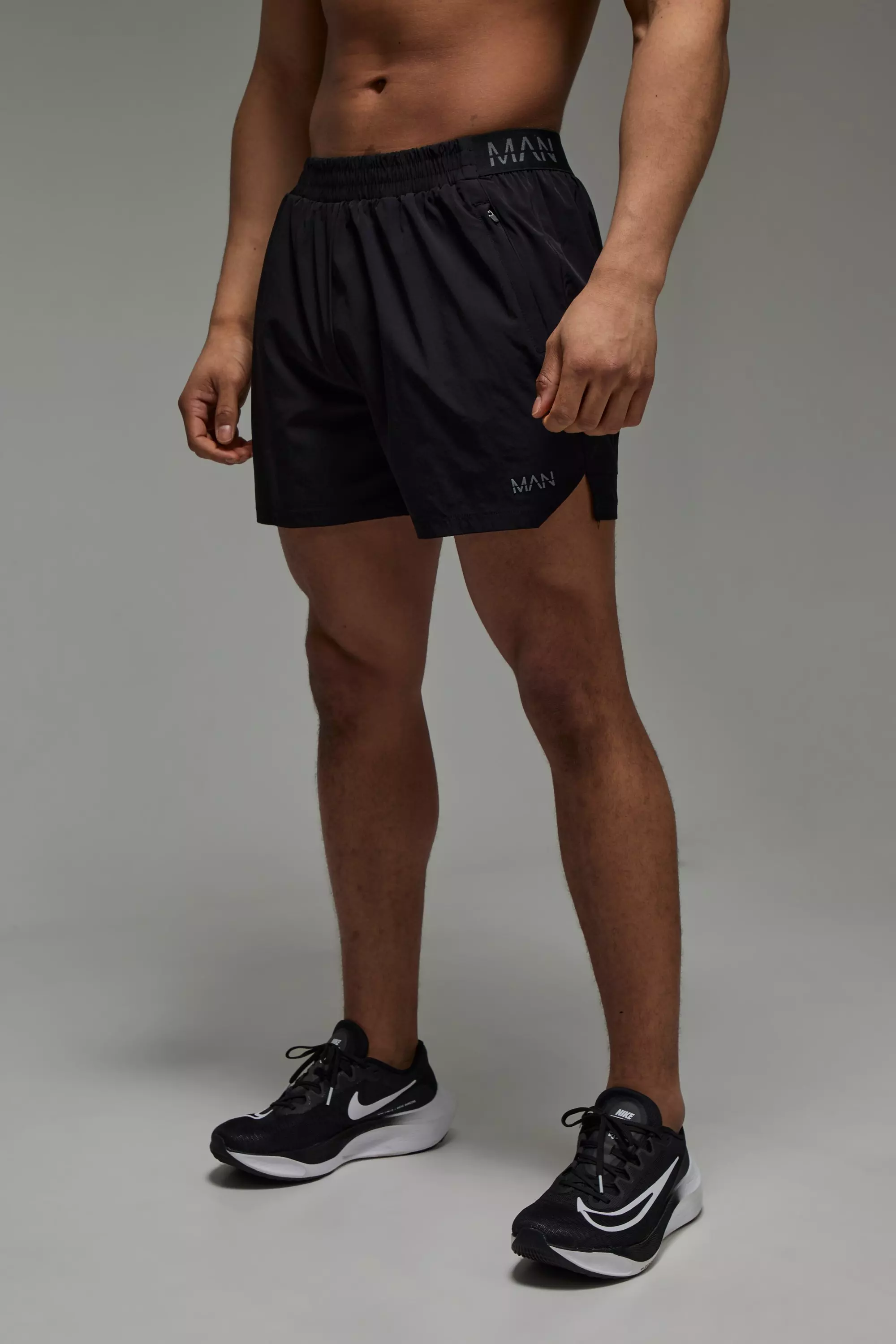 Pantaloncini Da 12 Cm Con Logo Man Active, Black immagine alternativa