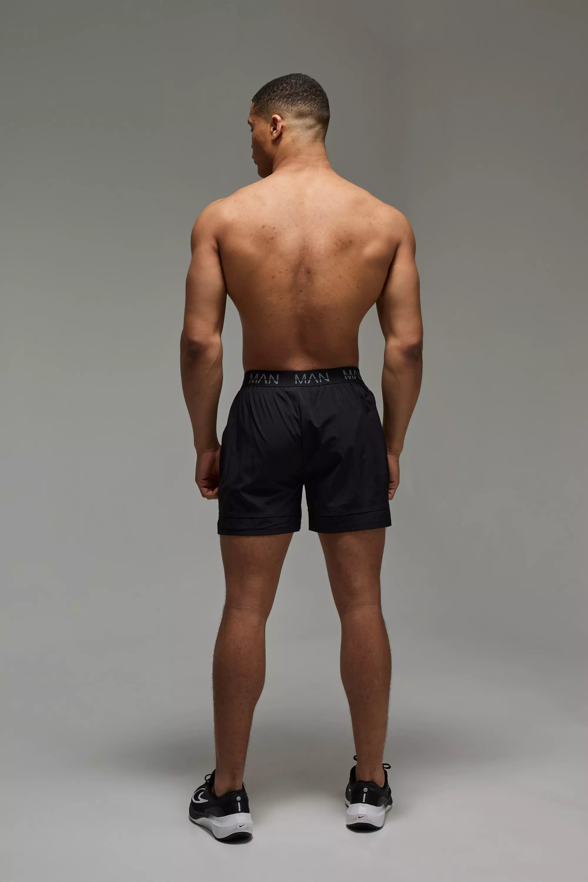Pantaloncini Da 12 Cm Con Logo Man Active, Black immagine alternativa