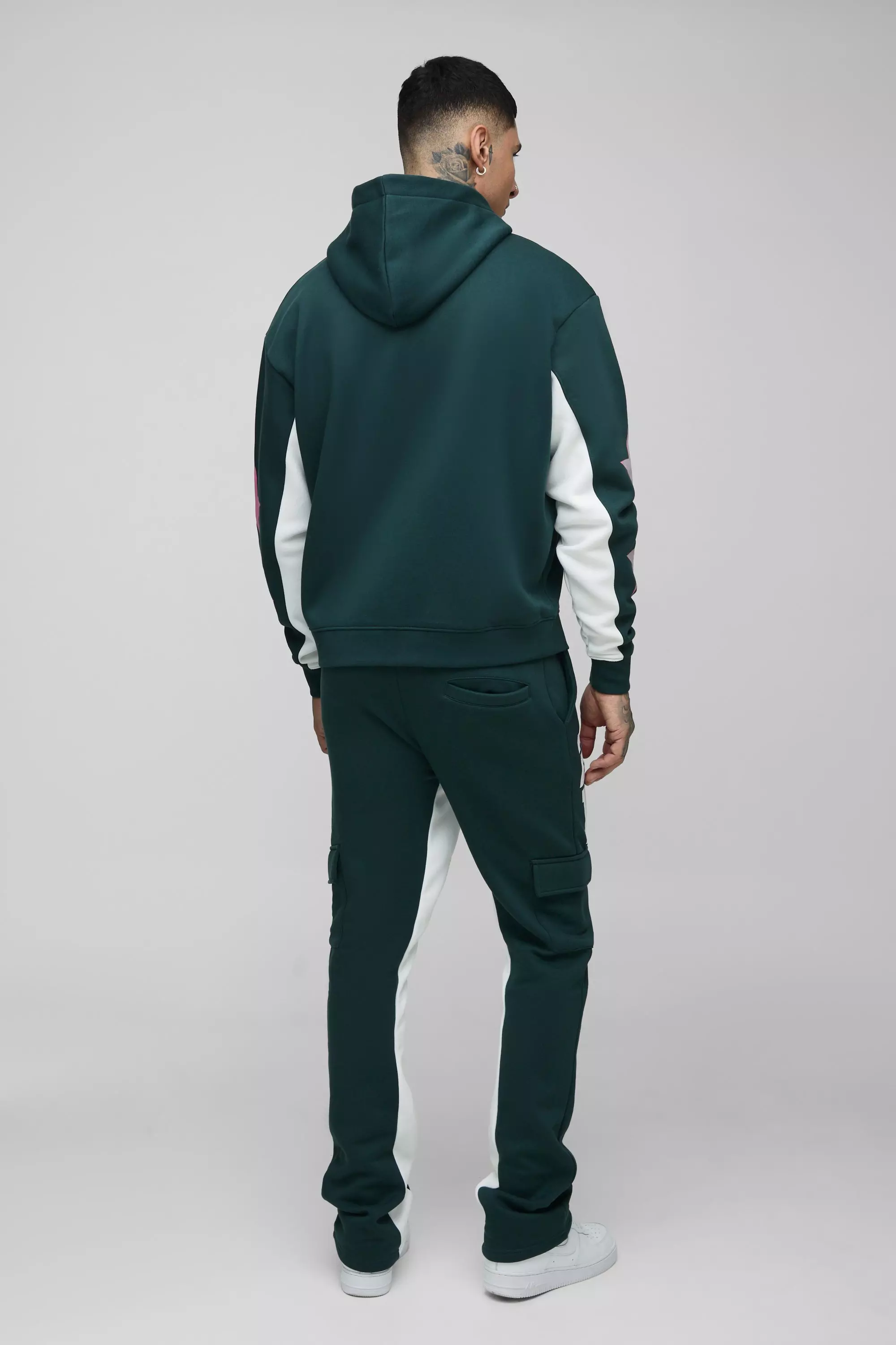 Tall - Sweat à capuche oversize zippé, Forest autre image