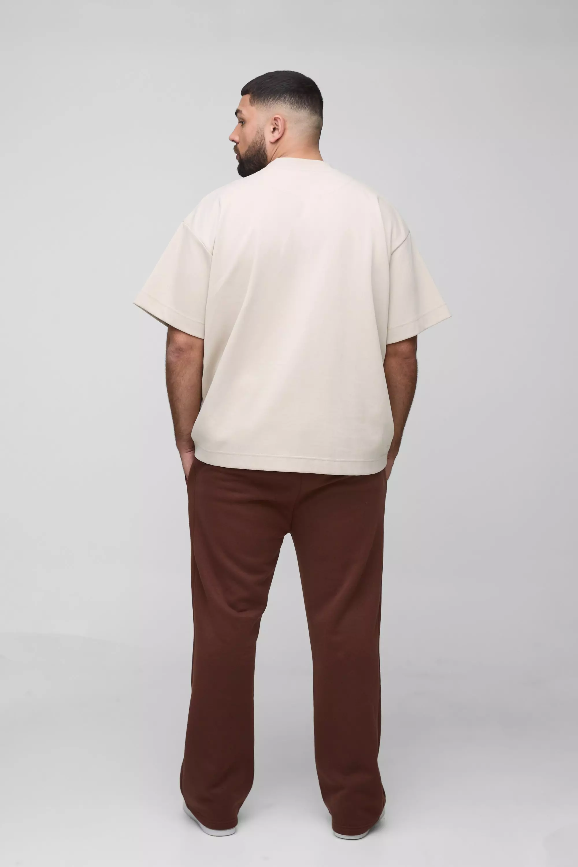 Grande taille - Jogging large, Chocolate autre image