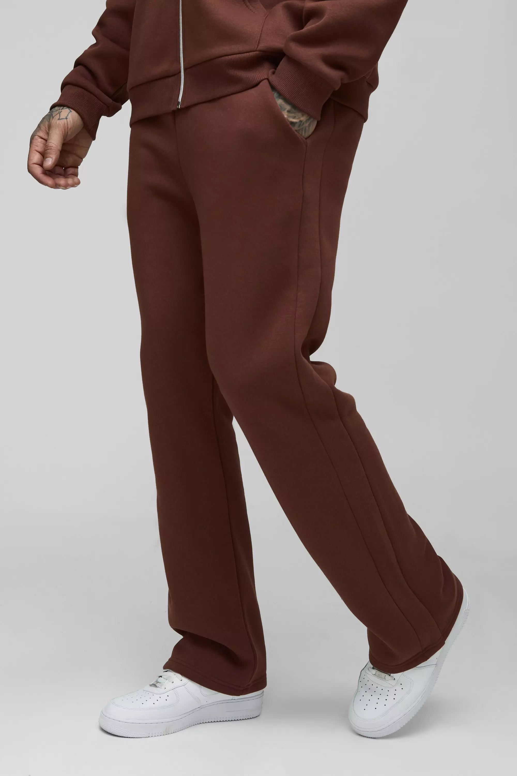 Chocolate Tall Relaxed Fit Gusset Joggers alternative image