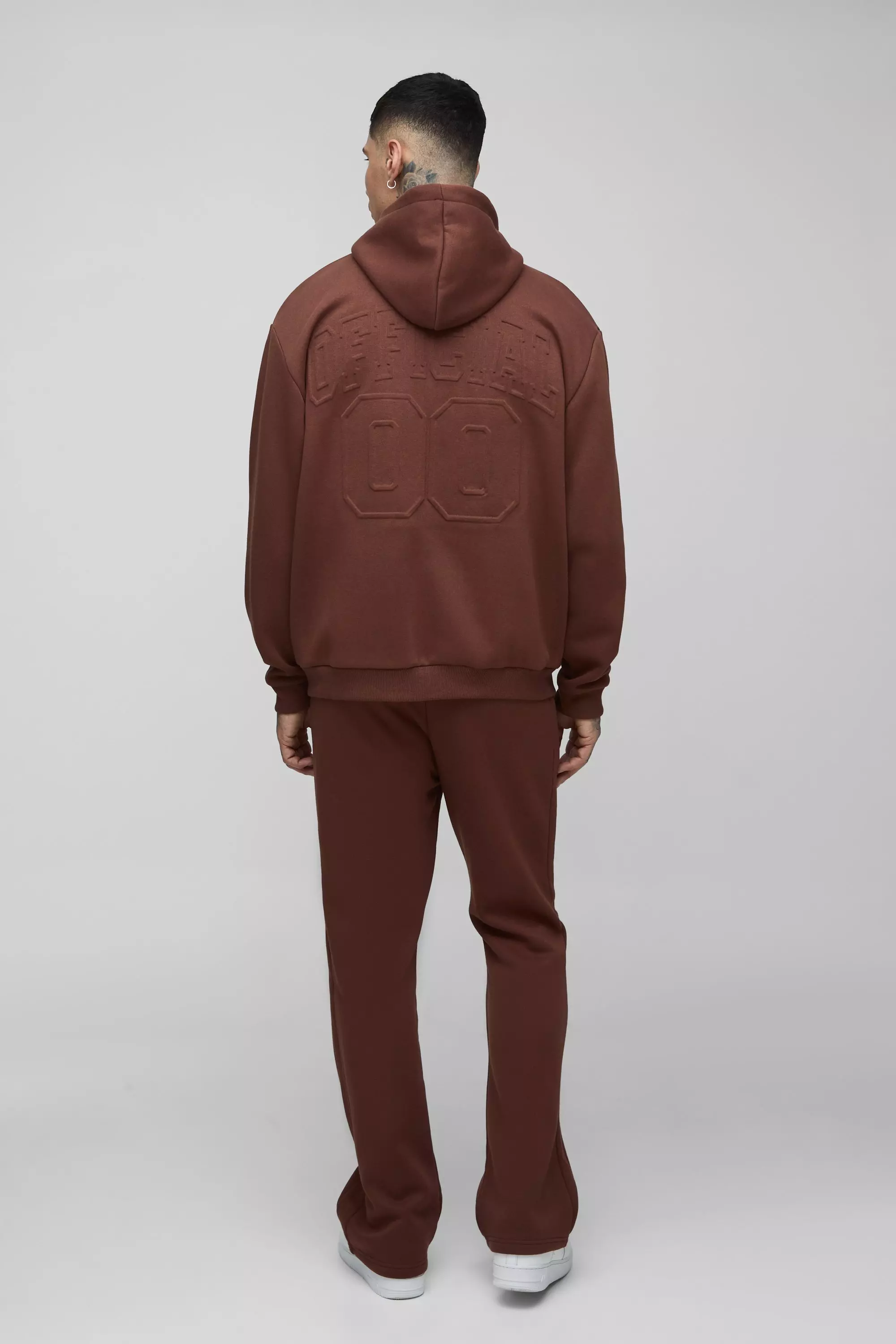 Tall Oversize Official Hoodie mit Reißverschluss, Chocolate alternatives Bild