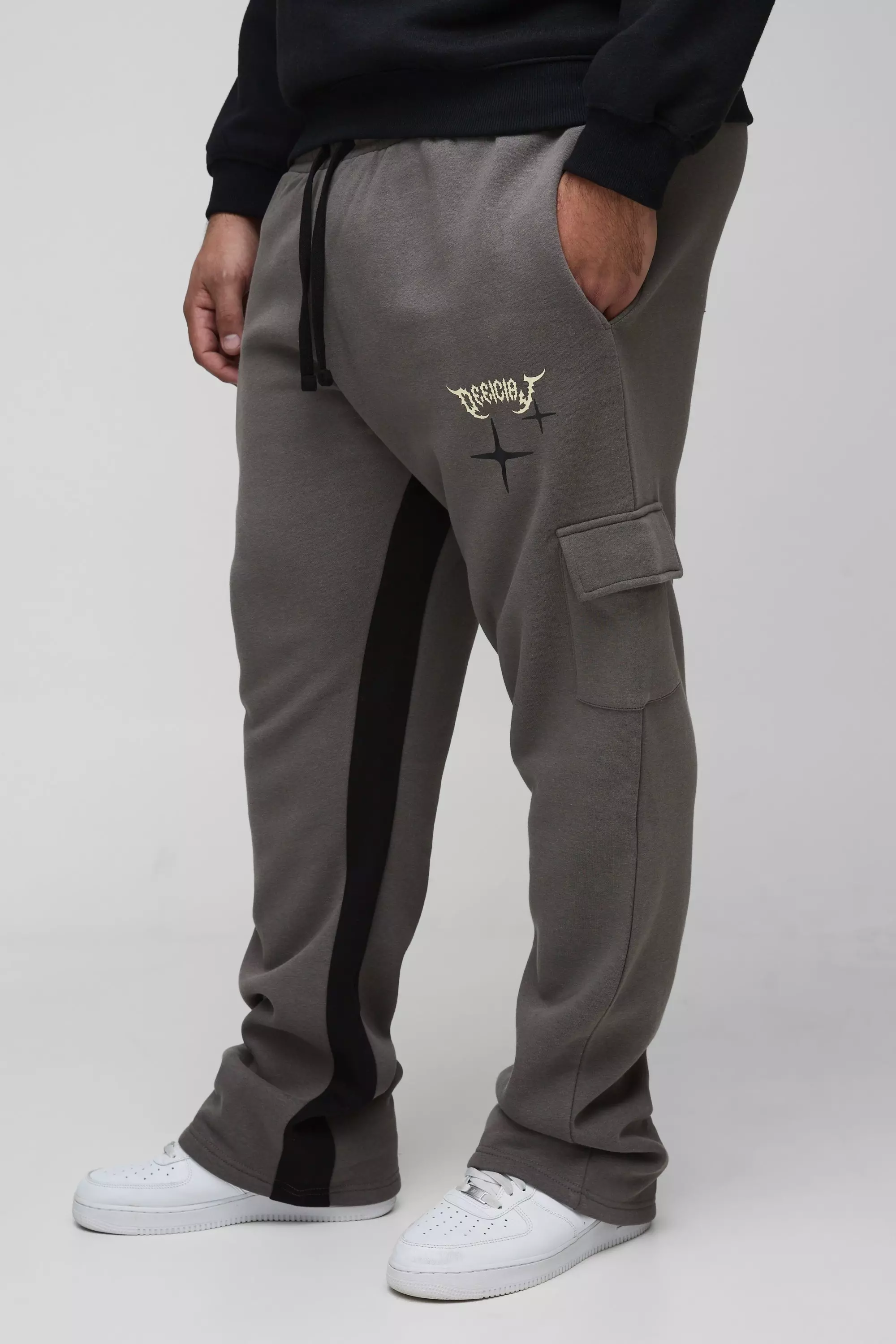 Grande taille - Jogging cargo - Official, Charcoal autre image