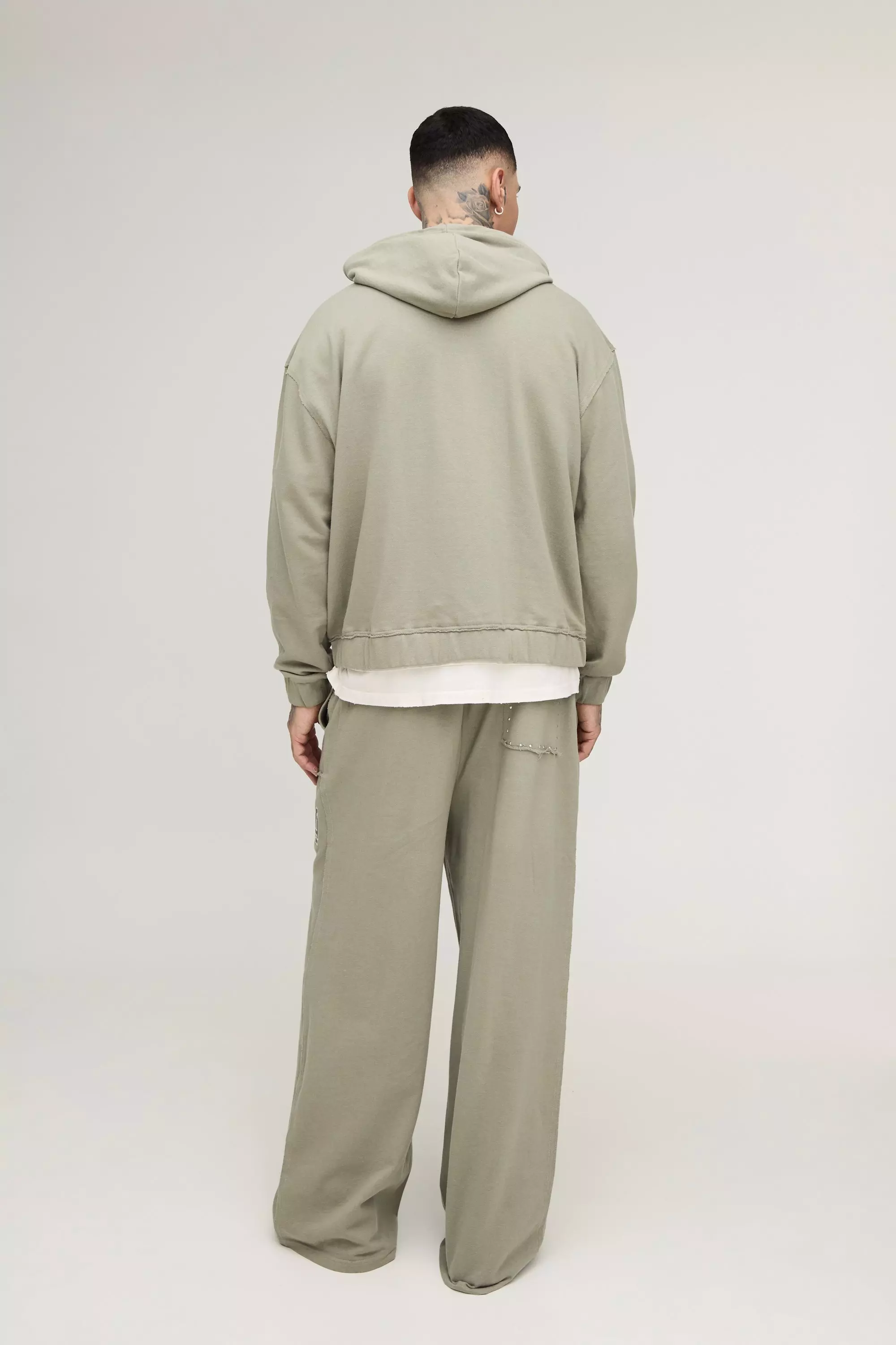 Tall - Survêtement oversize zippé, Stone autre image