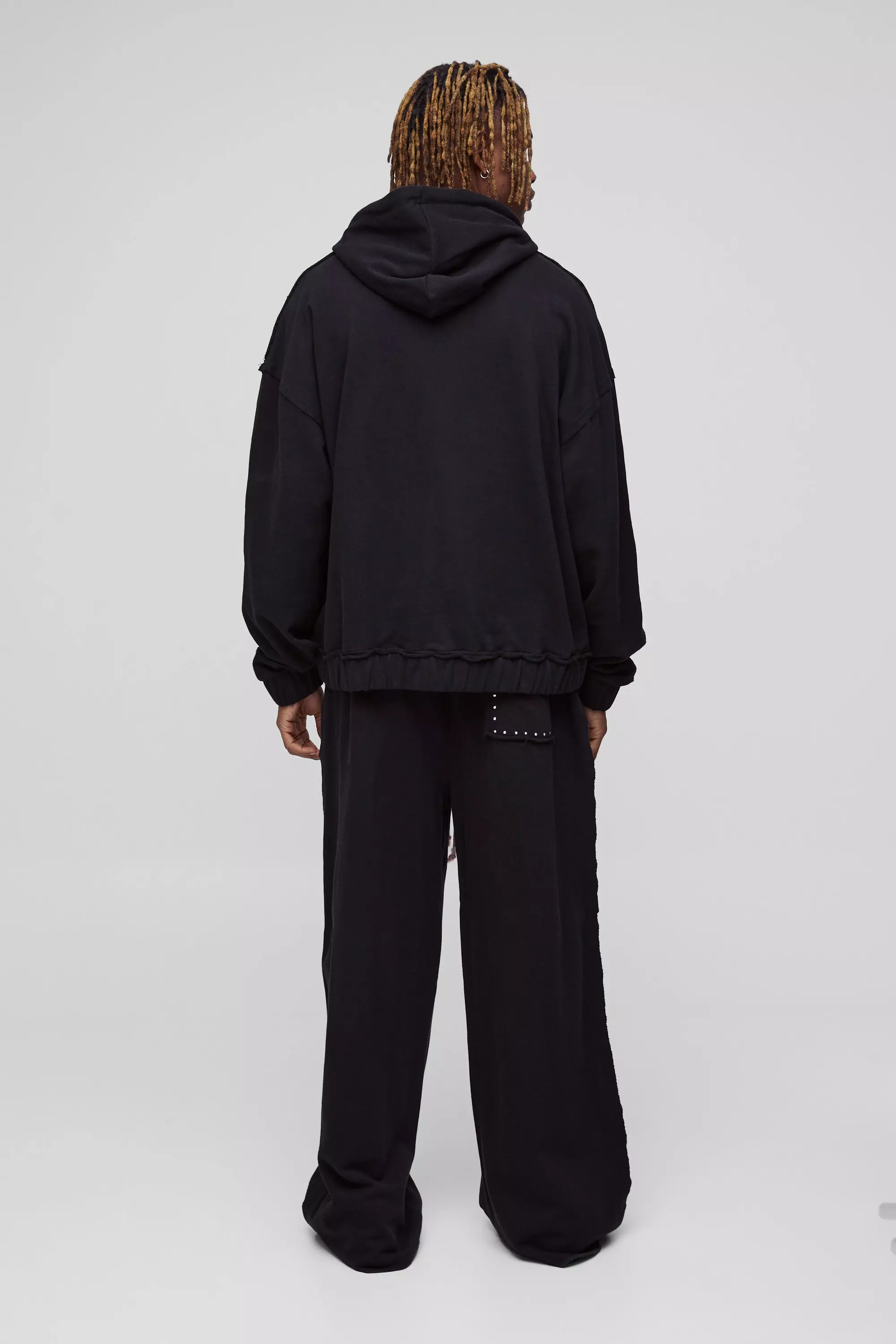 Tall - Survêtement oversize zippé, Black autre image