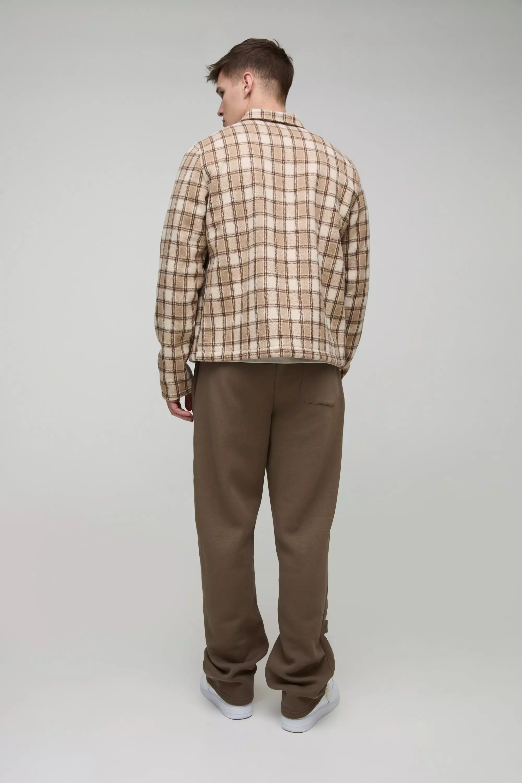 Brown Tall Relaxed Satin Applique WRLDWD Joggers alternative image