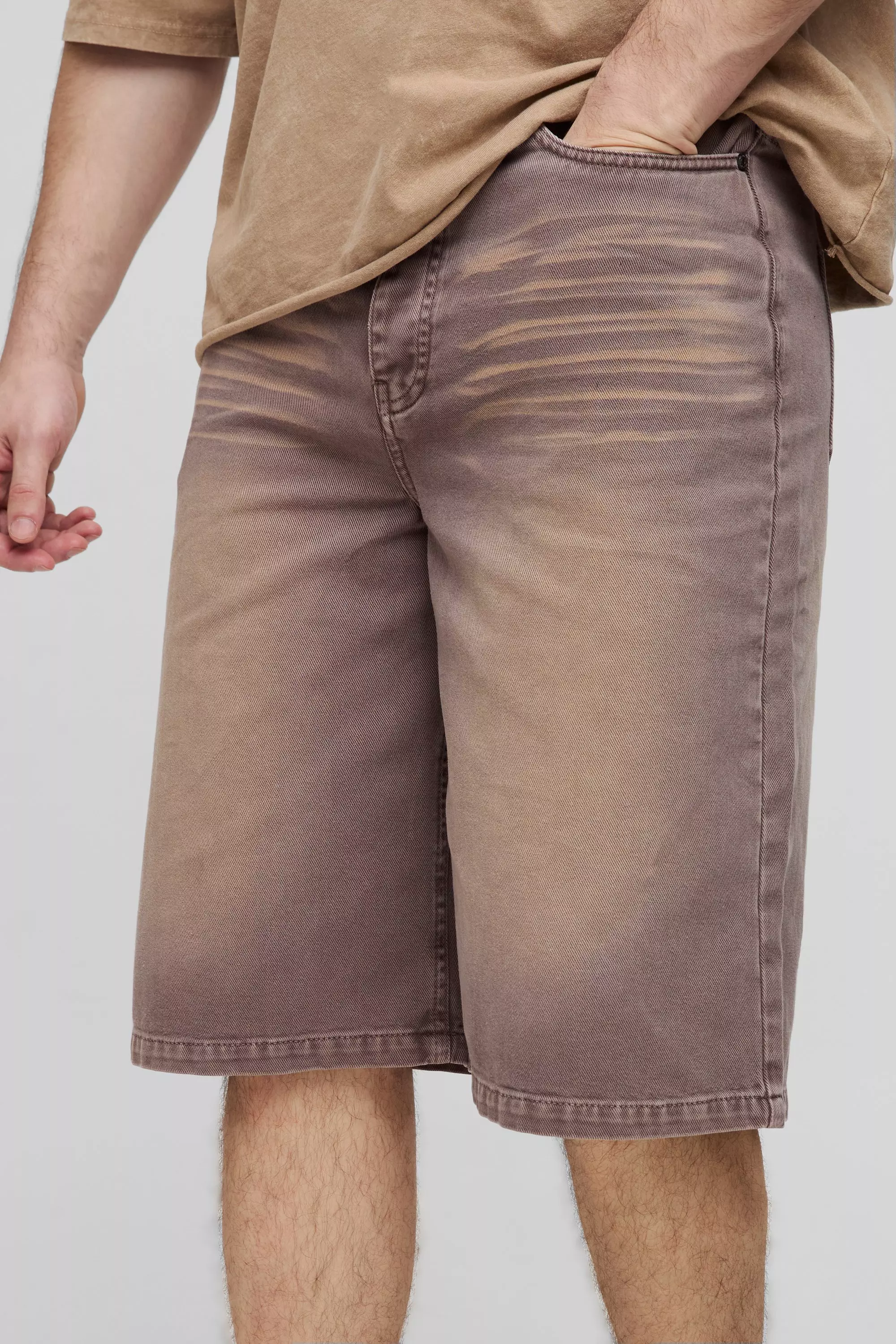 Tall - Bermuda large surteint, Chocolate autre image