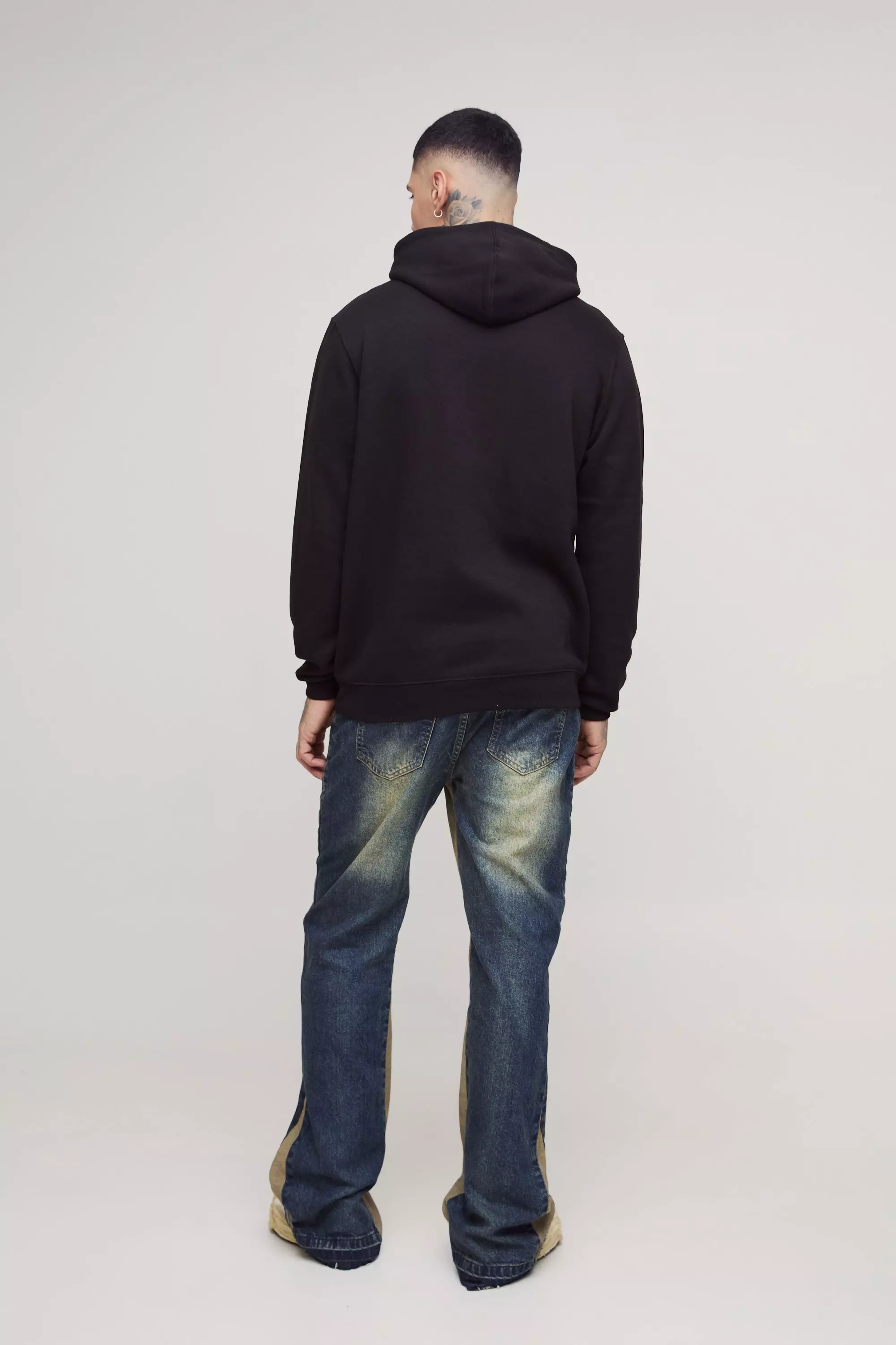 Tall - Jean flare large déchiré au genou, Antique wash autre image