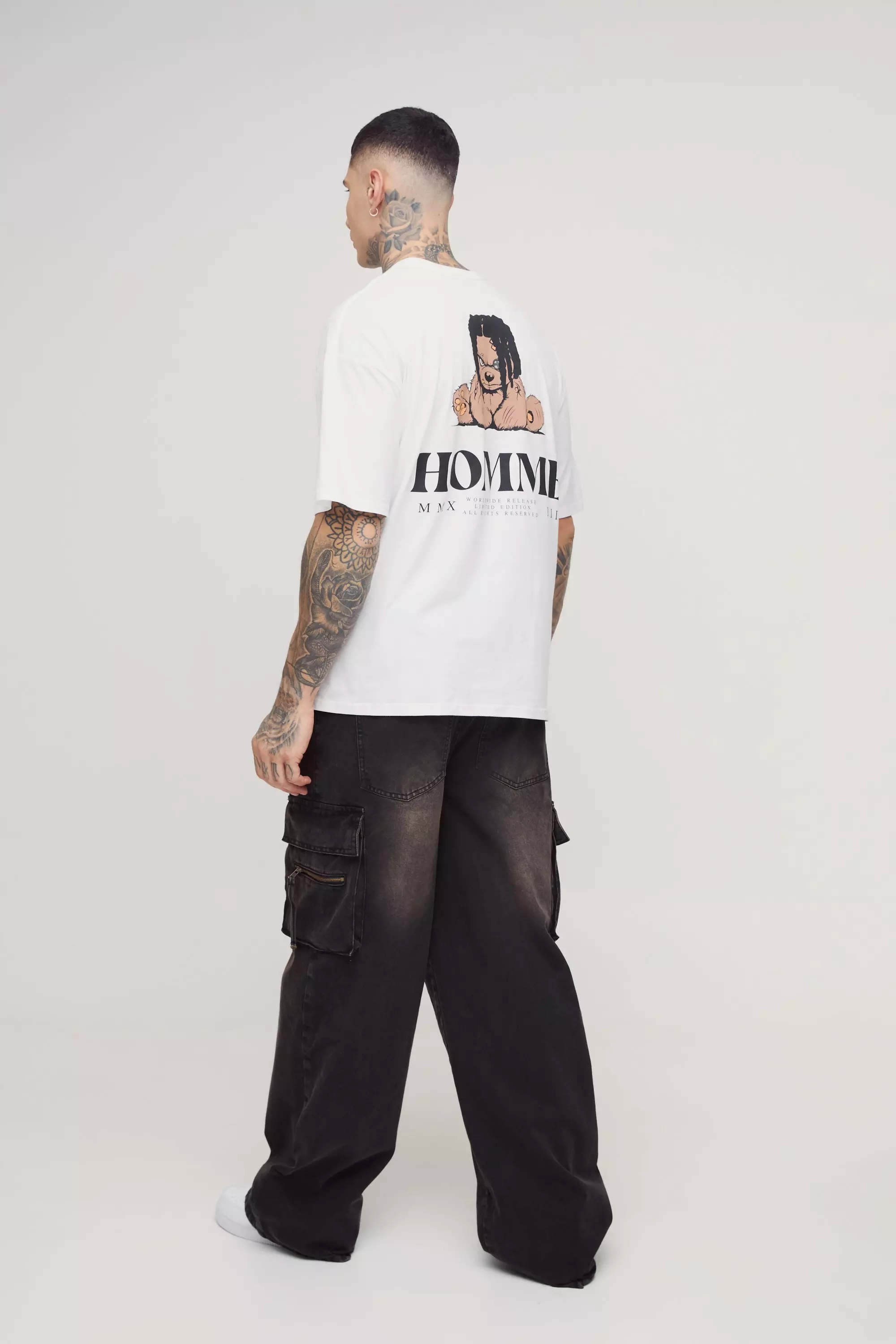 Brown Tall Baggy Rigid Cargo Jeans alternative image
