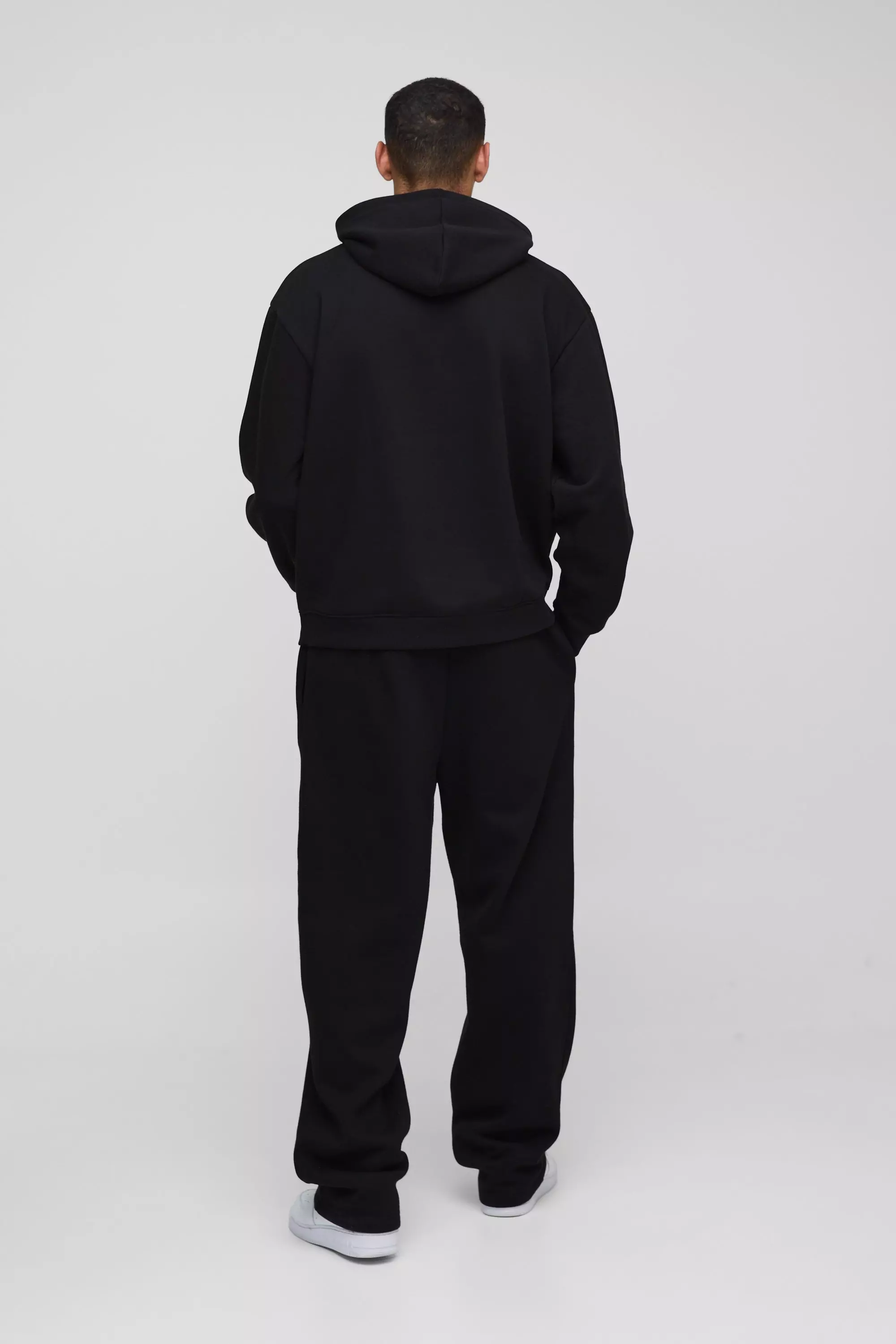 Felpa Oversize Worldwide Con Cappuccio, Black immagine alternativa