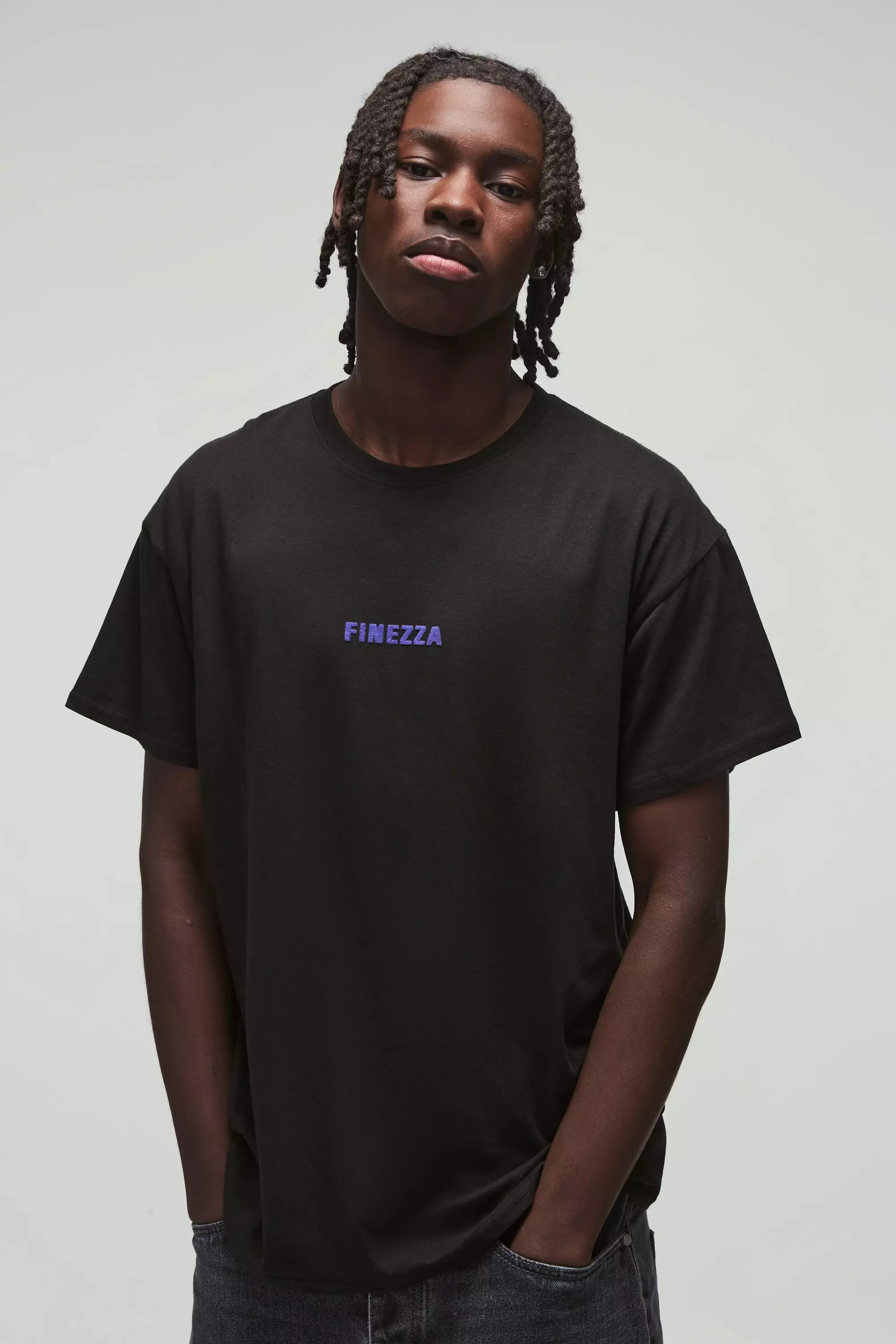 High Build Finezza Print T-Shirt Black