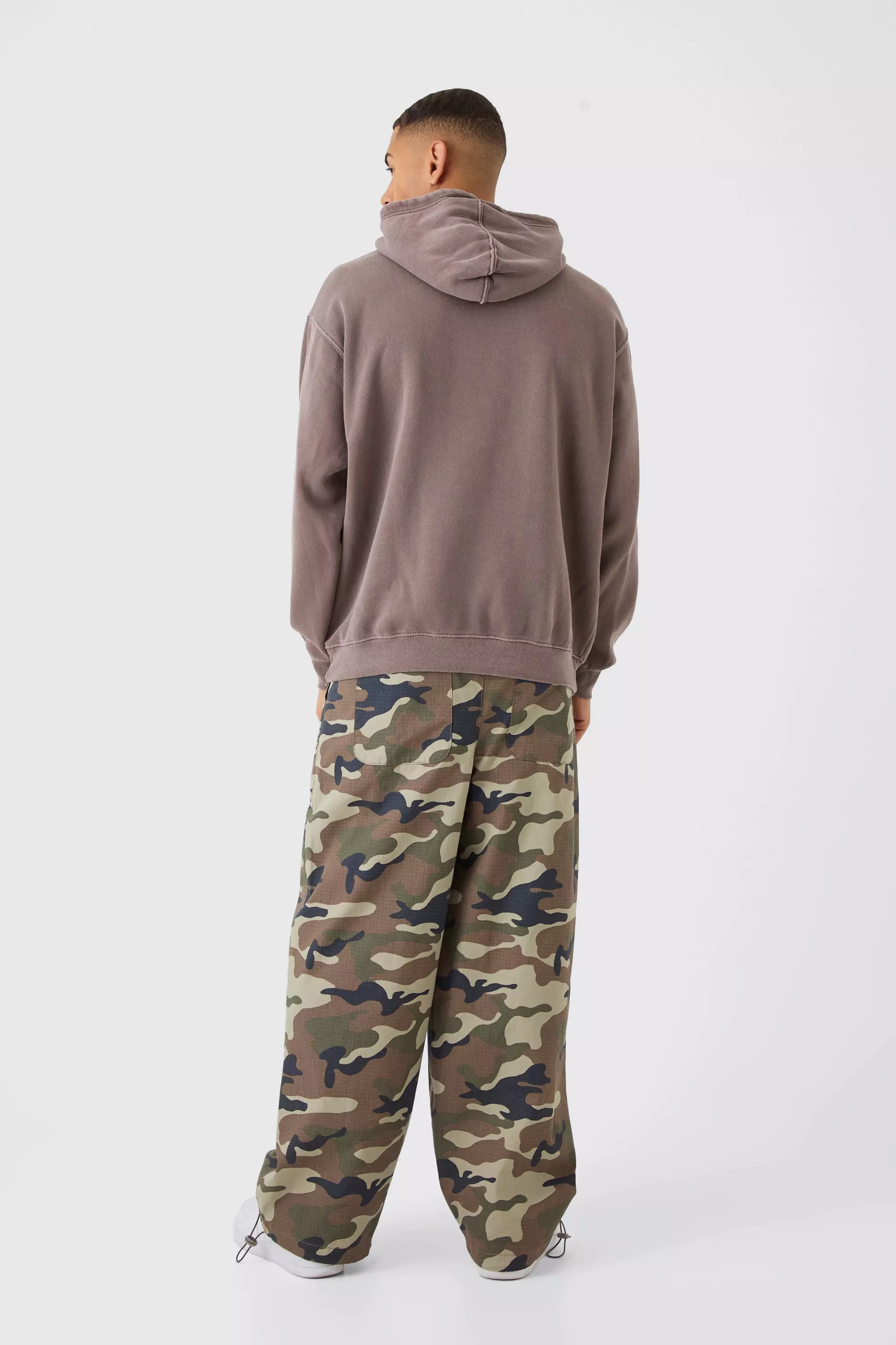 Oversize Hoodie mit New York Print, Mahogany alternatives Bild