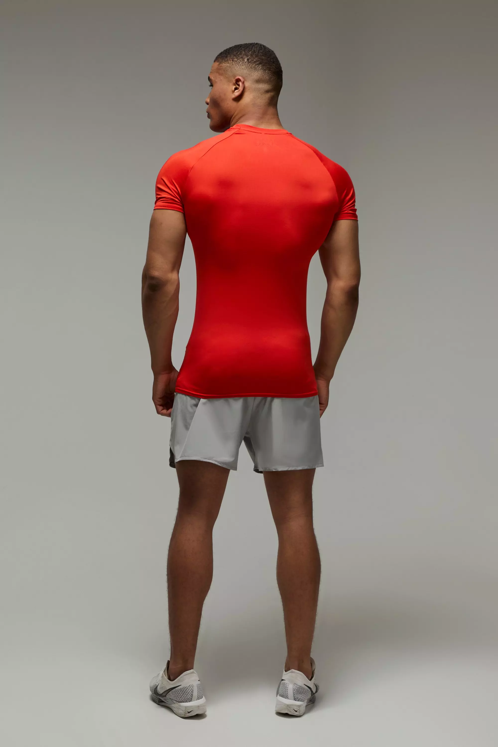 Man Active Perforated Stretch Woven Regular Fit 5inch Short | boohooMAN USA