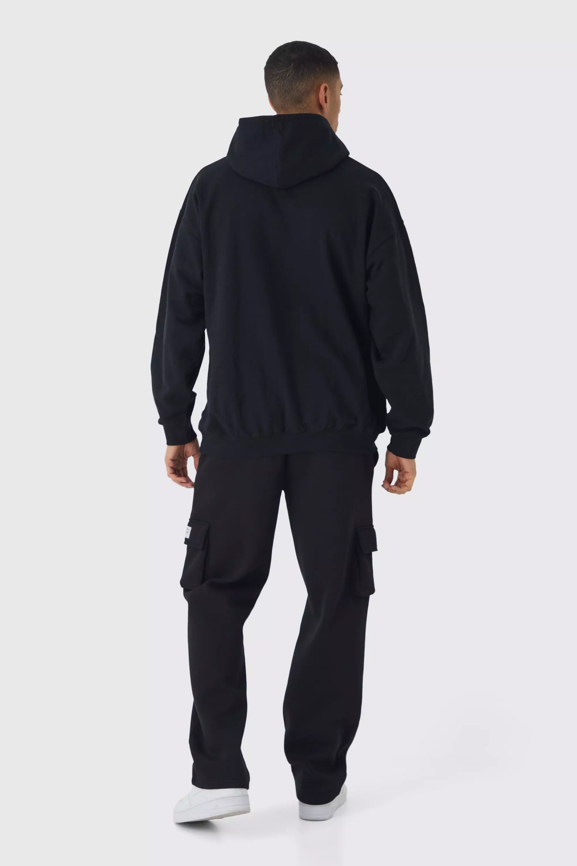 Black Oversized Cypress Hill Band License Print Hoodie alternative image