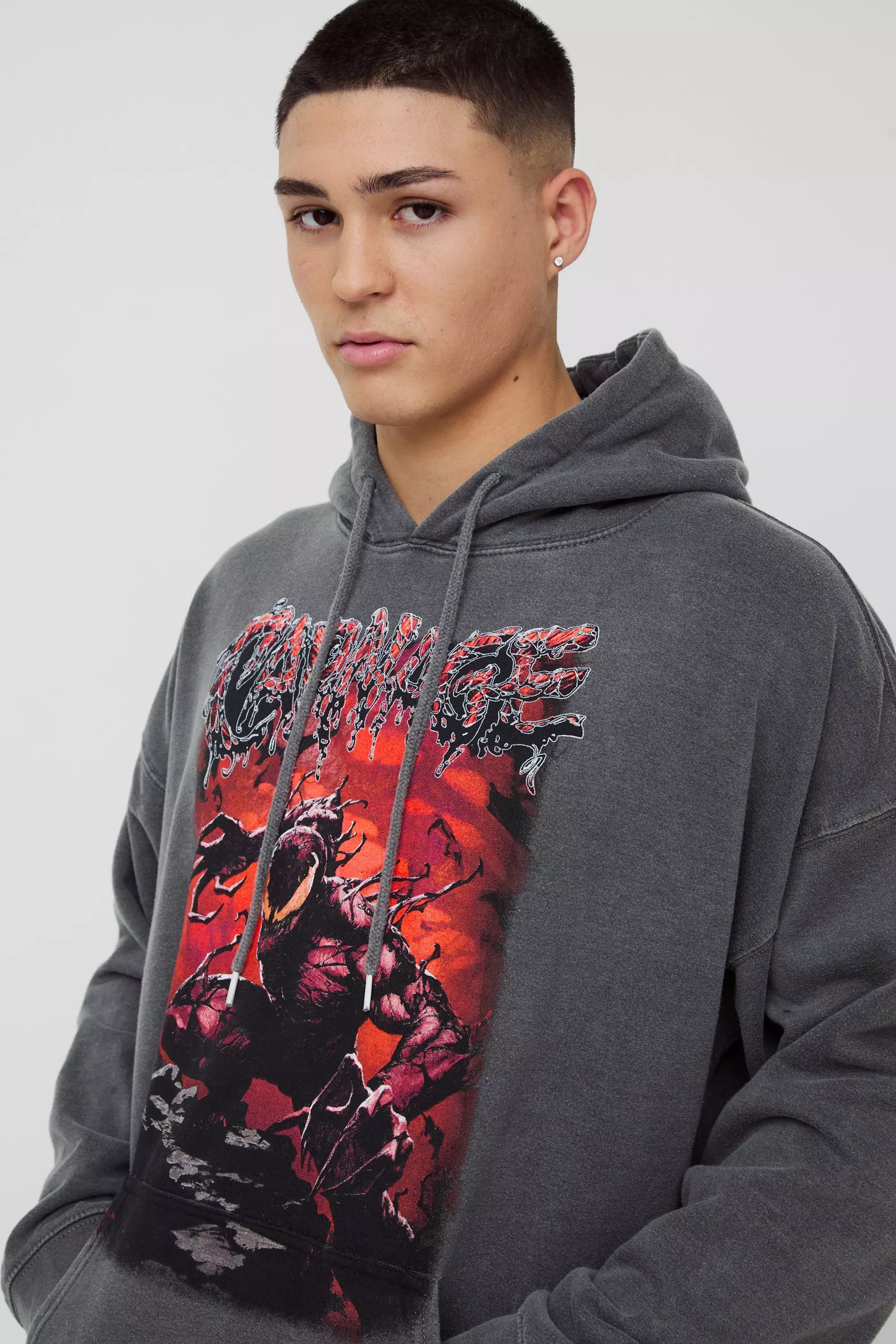 Venom zip up hoodie sales