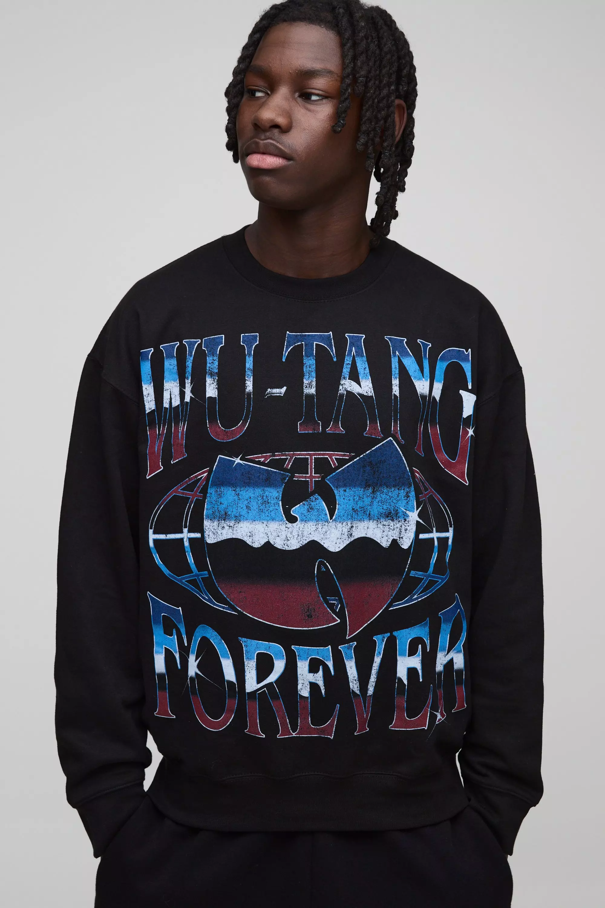 Sweat oversize imprimé Wu-Tang Clan, Black autre image
