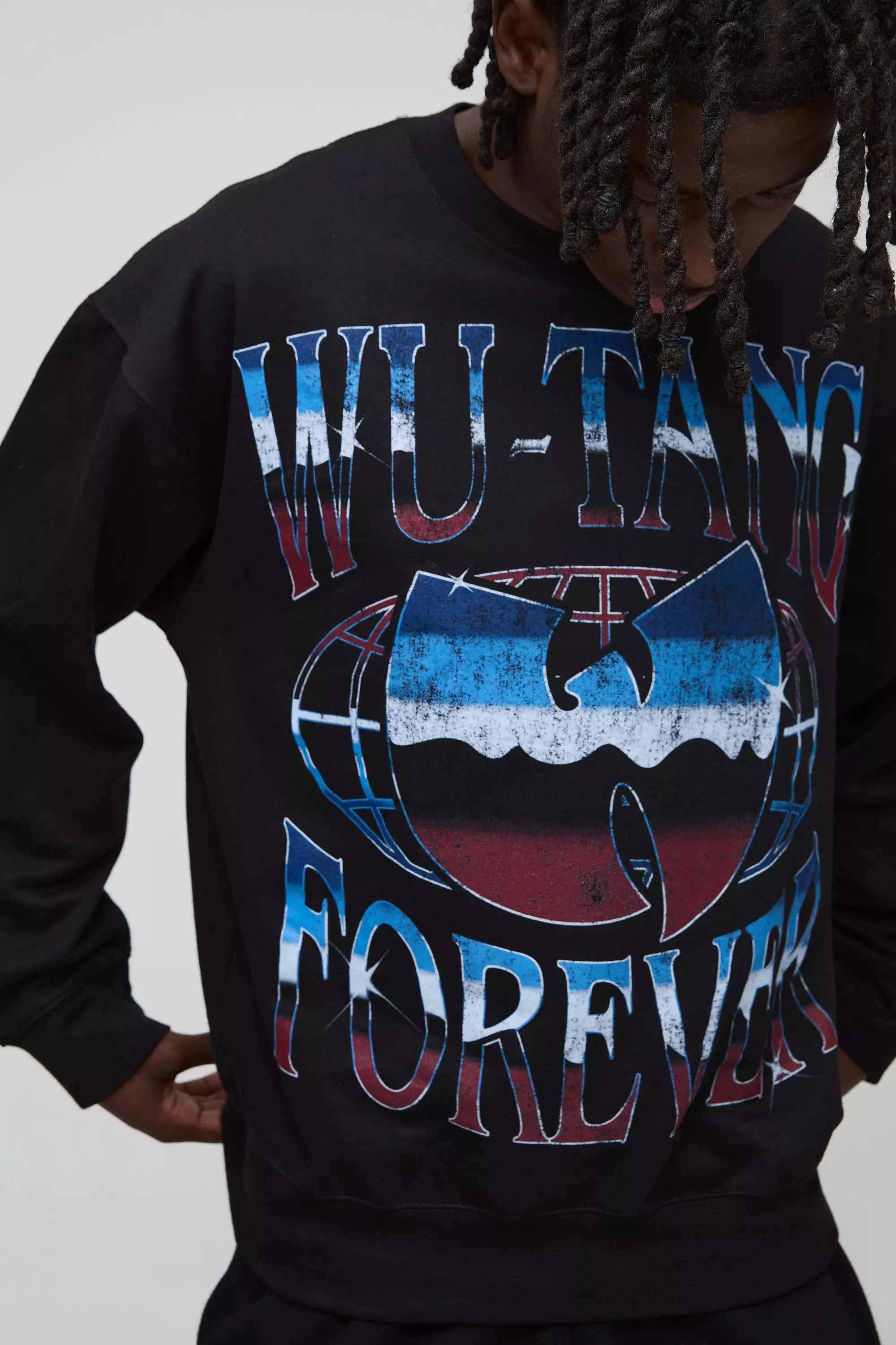 Sweat oversize imprimé Wu-Tang Clan, Black autre image