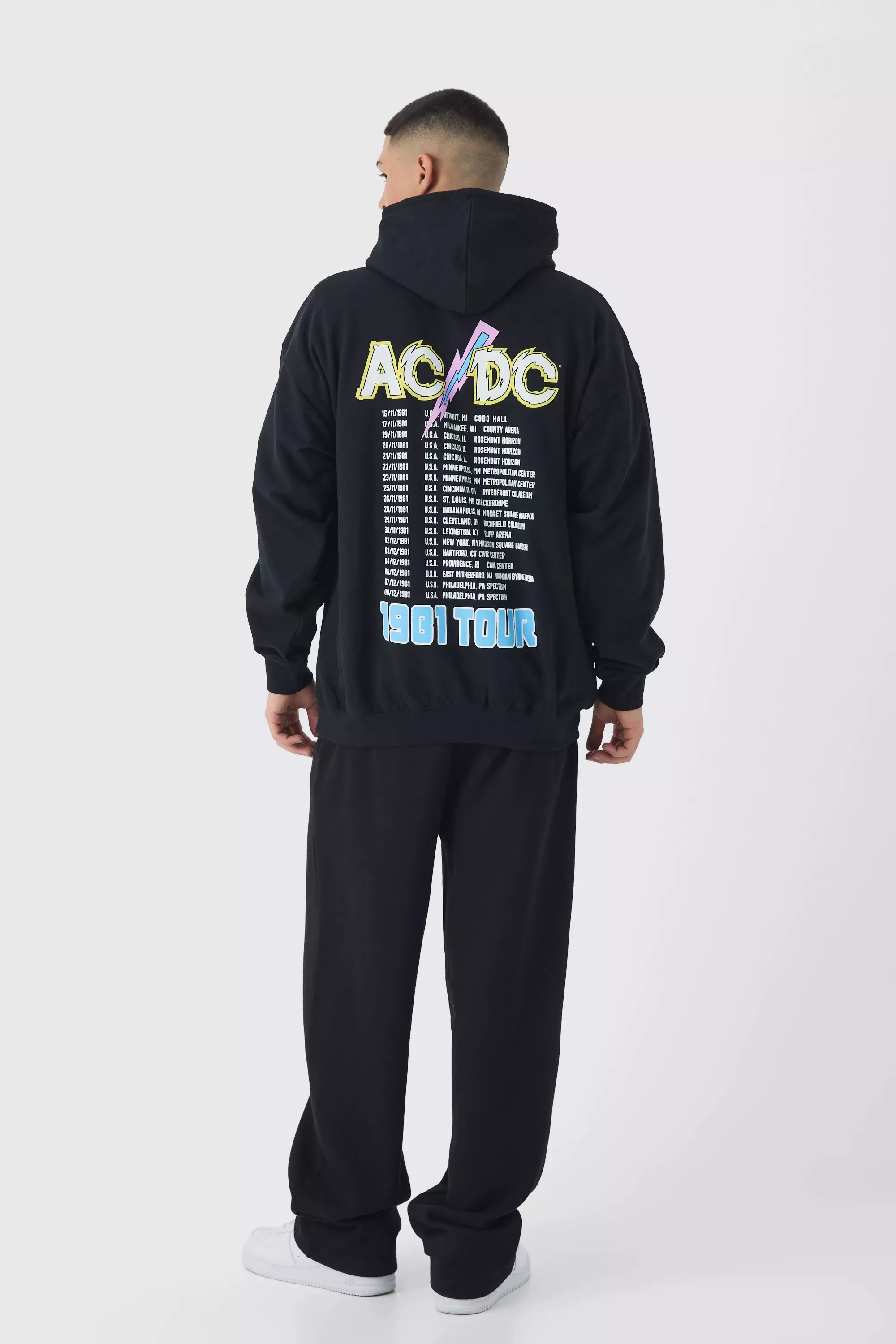 Oversize Hoodie mit lizenziertem ACDC-Print, Black alternatives Bild