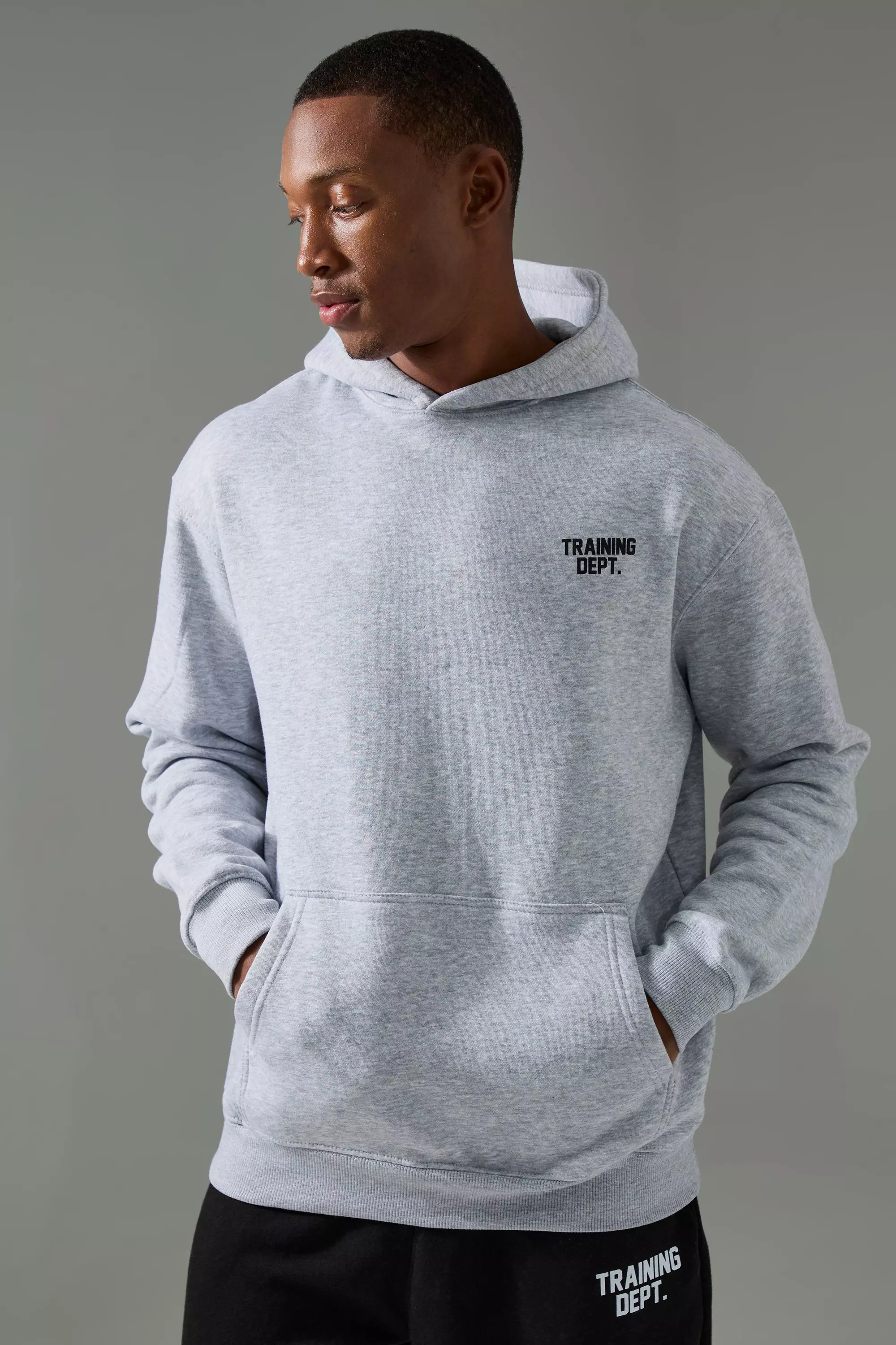 Training Dept. Oversize Hoodie, Grey marl alternatives Bild