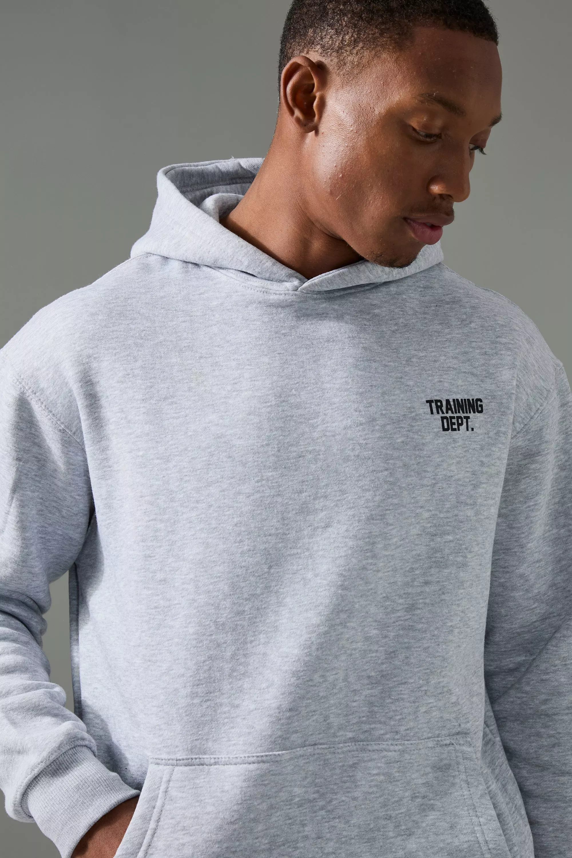 Training Dept. Oversize Hoodie, Grey marl alternatives Bild