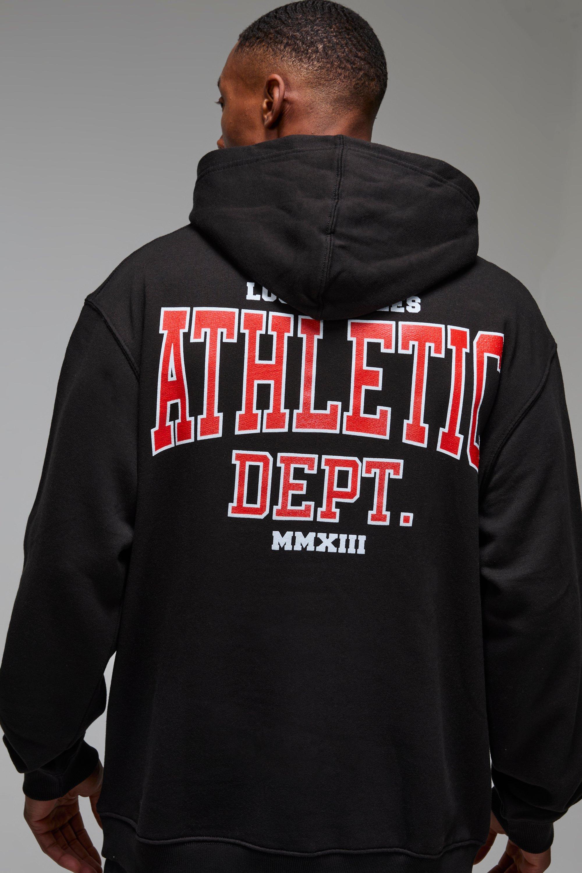 Man Active Los Angeles Athletic Dept. Oversized Hoodie | boohooMAN USA