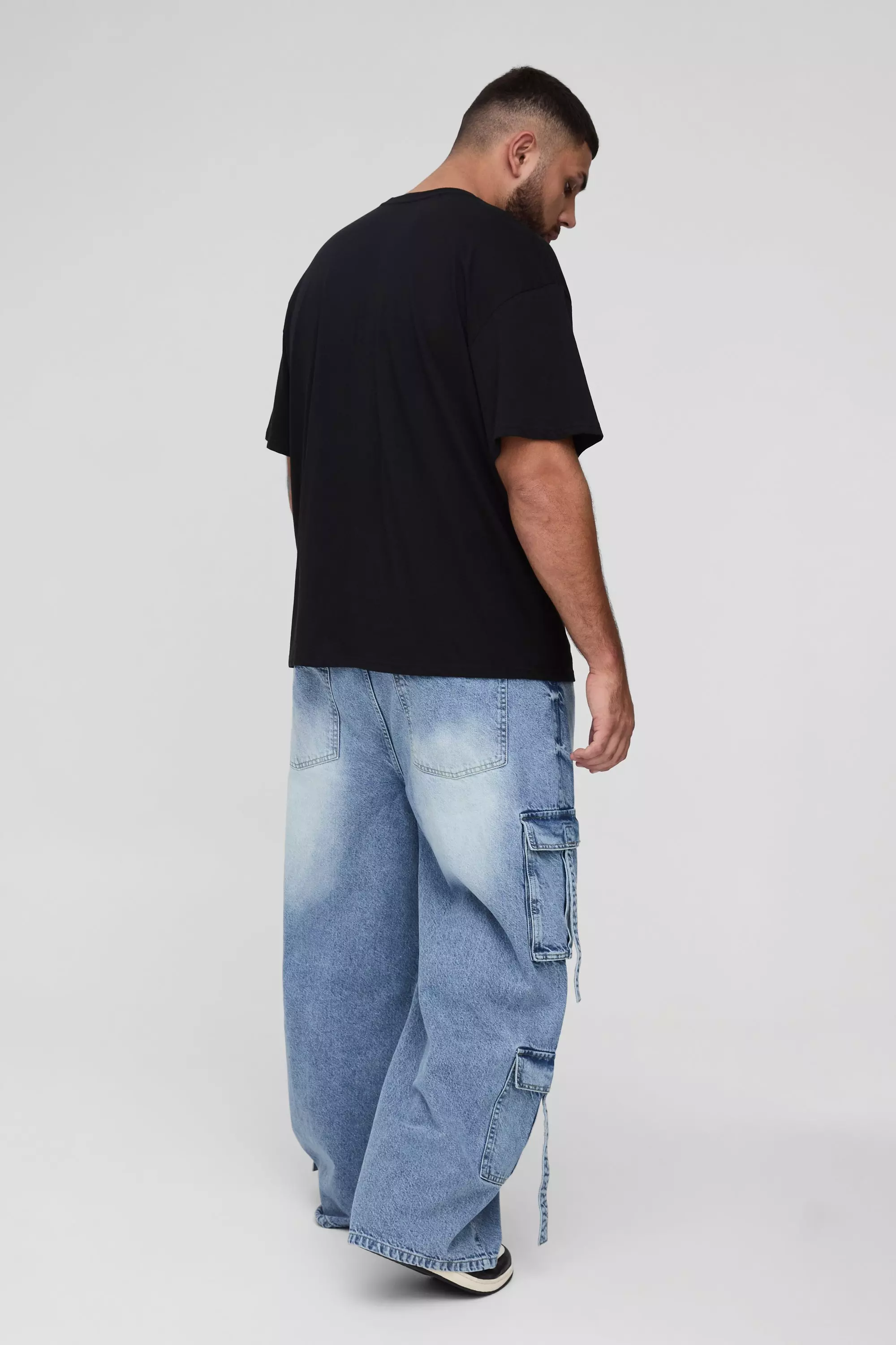 Black Plus Oversized Nasa License Print T-Shirt alternative image