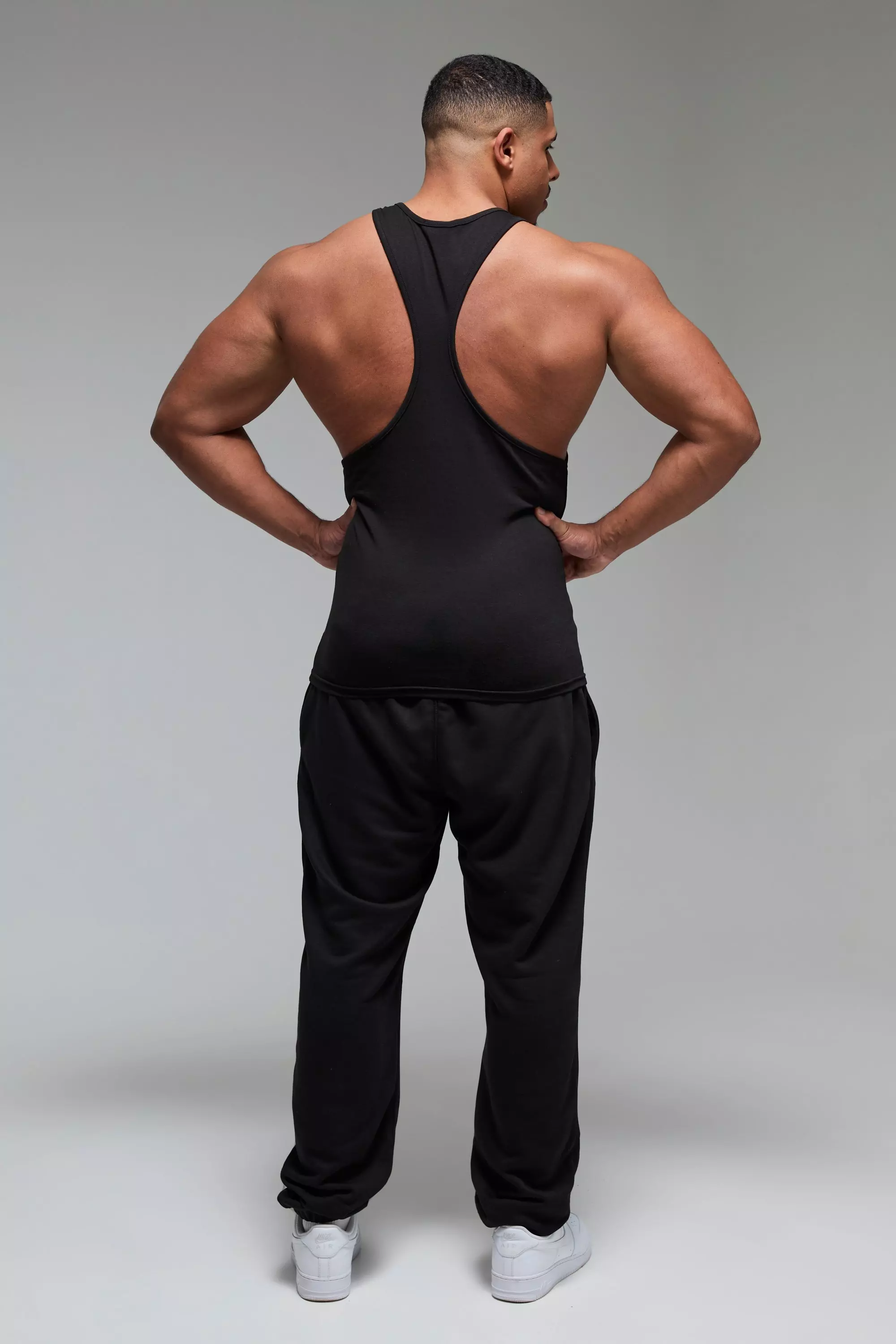 Black Man Active X OG Gym Slim Racer Back Vest alternative image