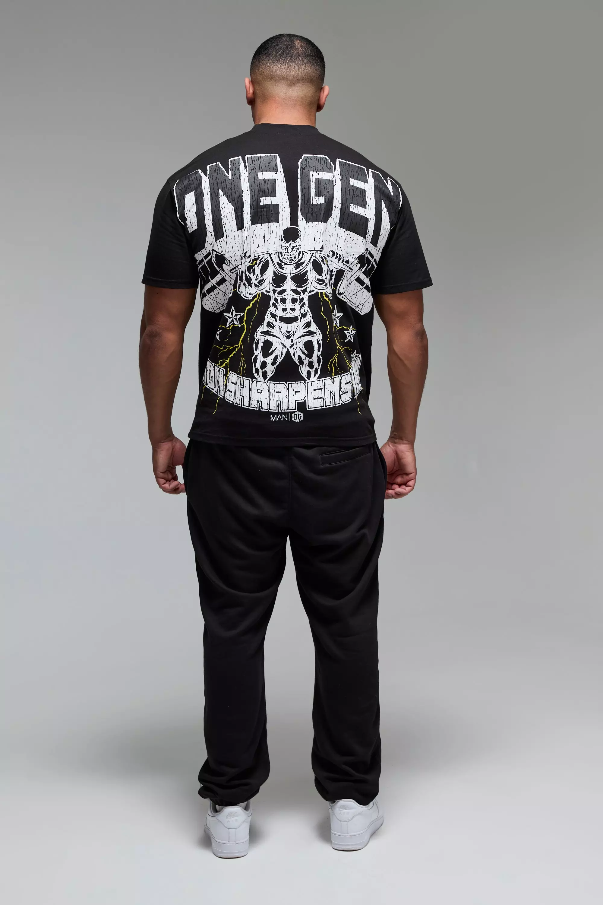 Black Man Active X OG Oversized Fitness T-Shirt alternatieve afbeelding