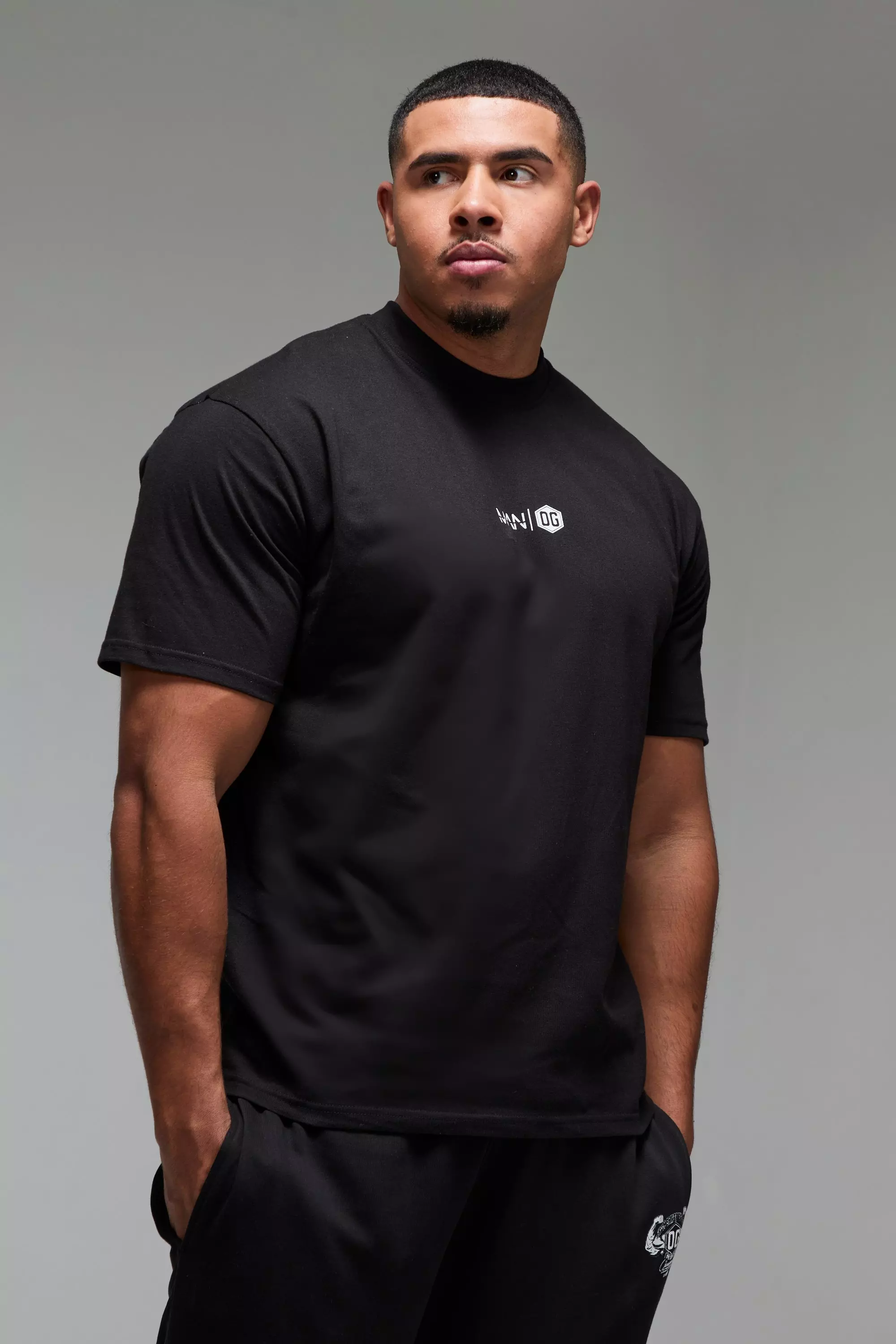 Black Man Active X OG Oversized Fitness T-Shirt alternatieve afbeelding