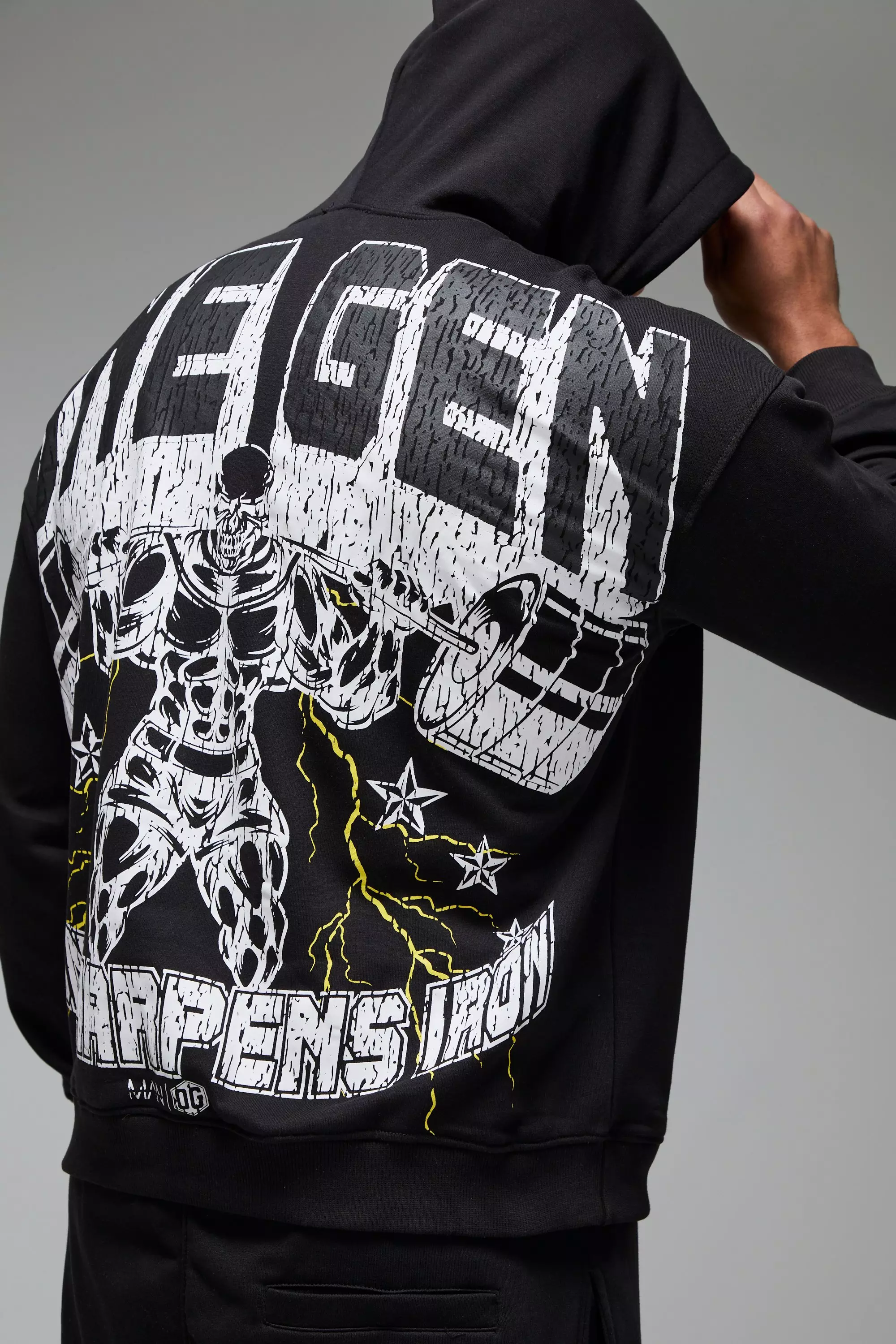 Black Man Active X OG Gym Oversized Hoodie alternative image