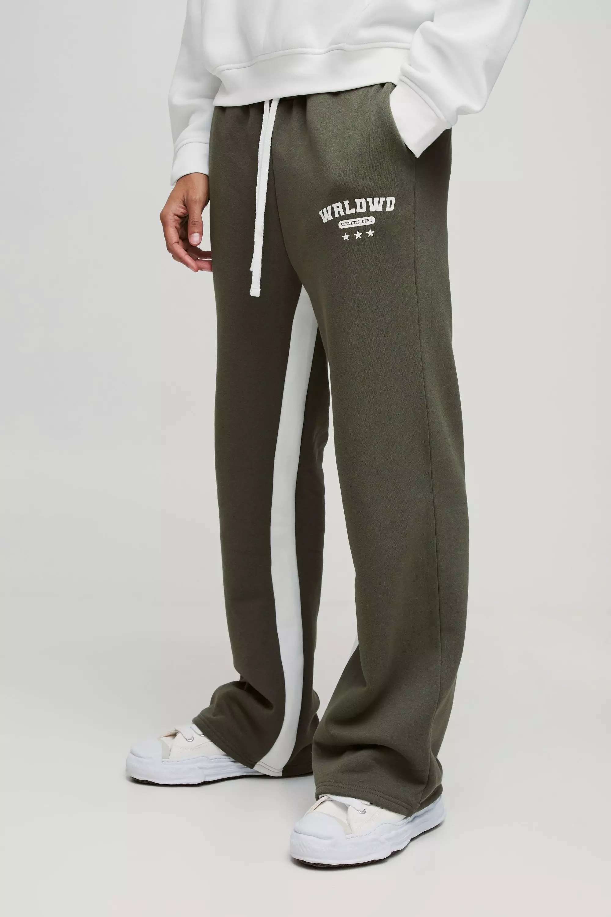 Khaki Relaxed Flare Worldwide Star Gusset Jogger alternative image