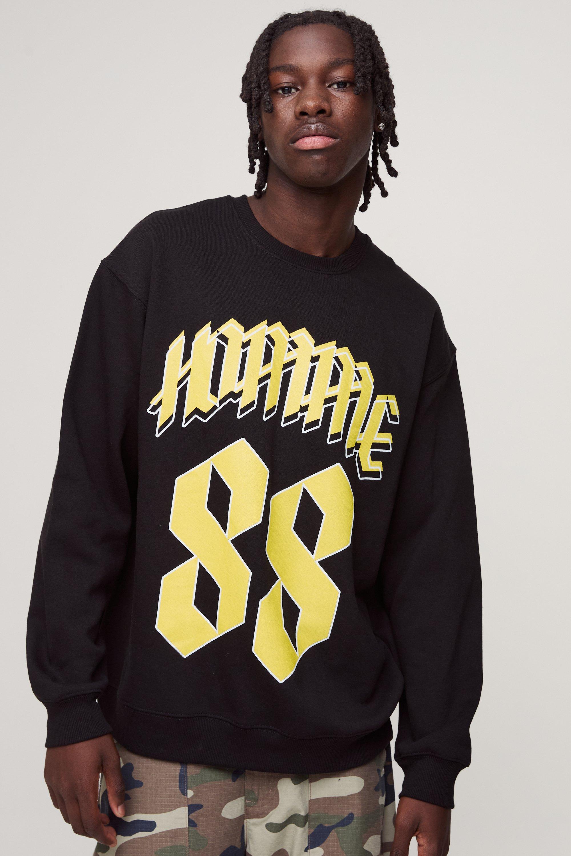 Oversized Varsity Homme 88 Graphic Sweatshirt