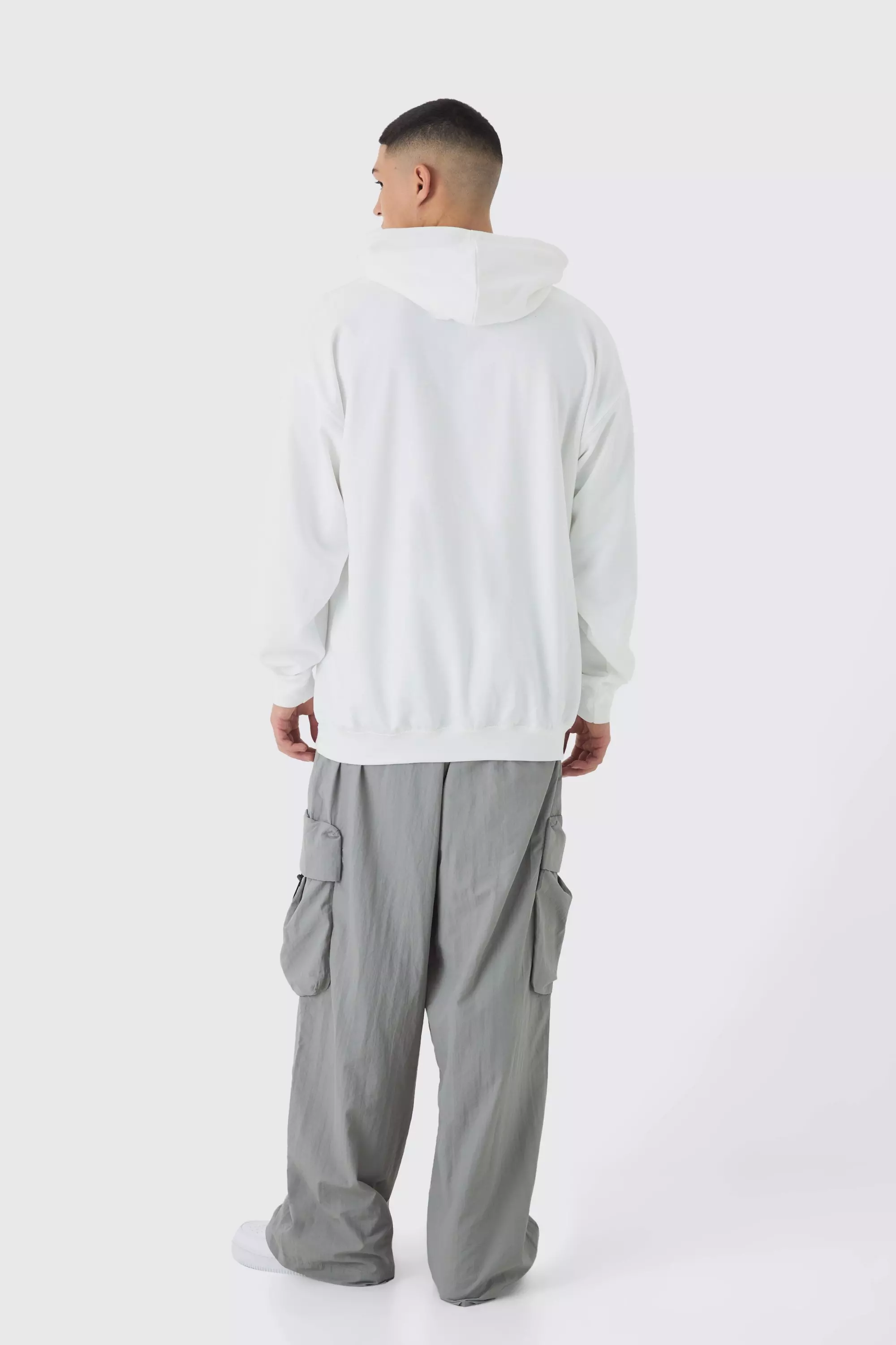 Oversize Hoodie mit Official Karten Print, White alternatives Bild