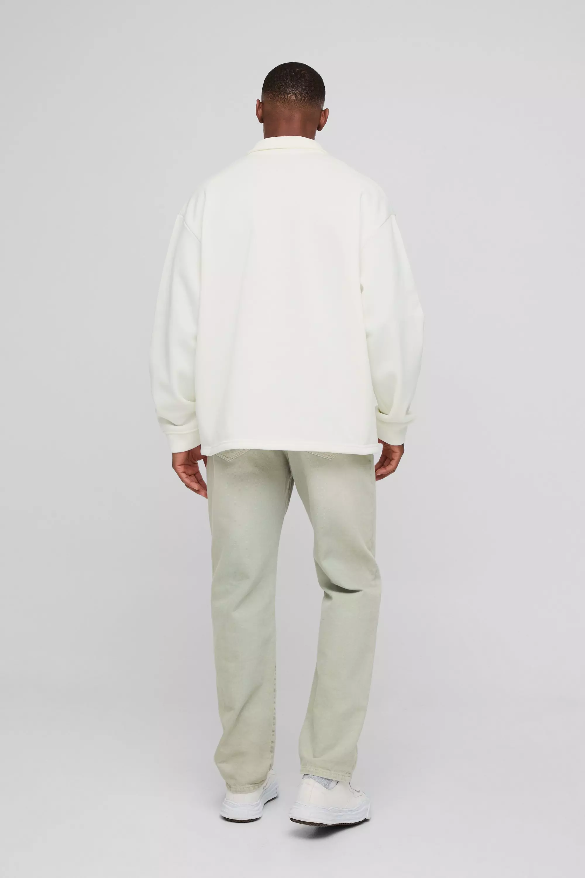Polo Da Rugby Oversize Los Angeles Stile Varsity, Forest immagine alternativa