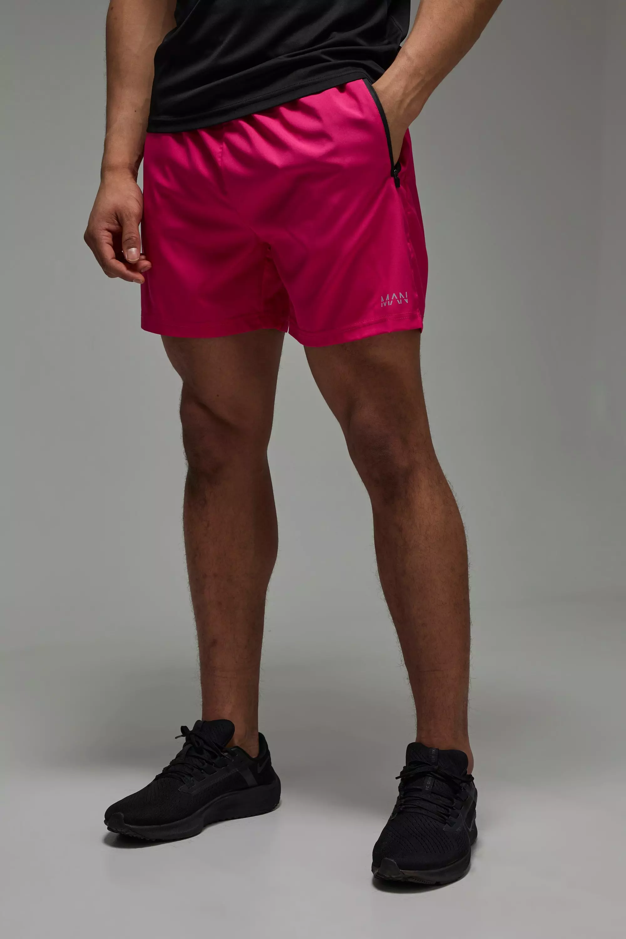 Pink Man Active Regular Stretch Woven 5inch Short