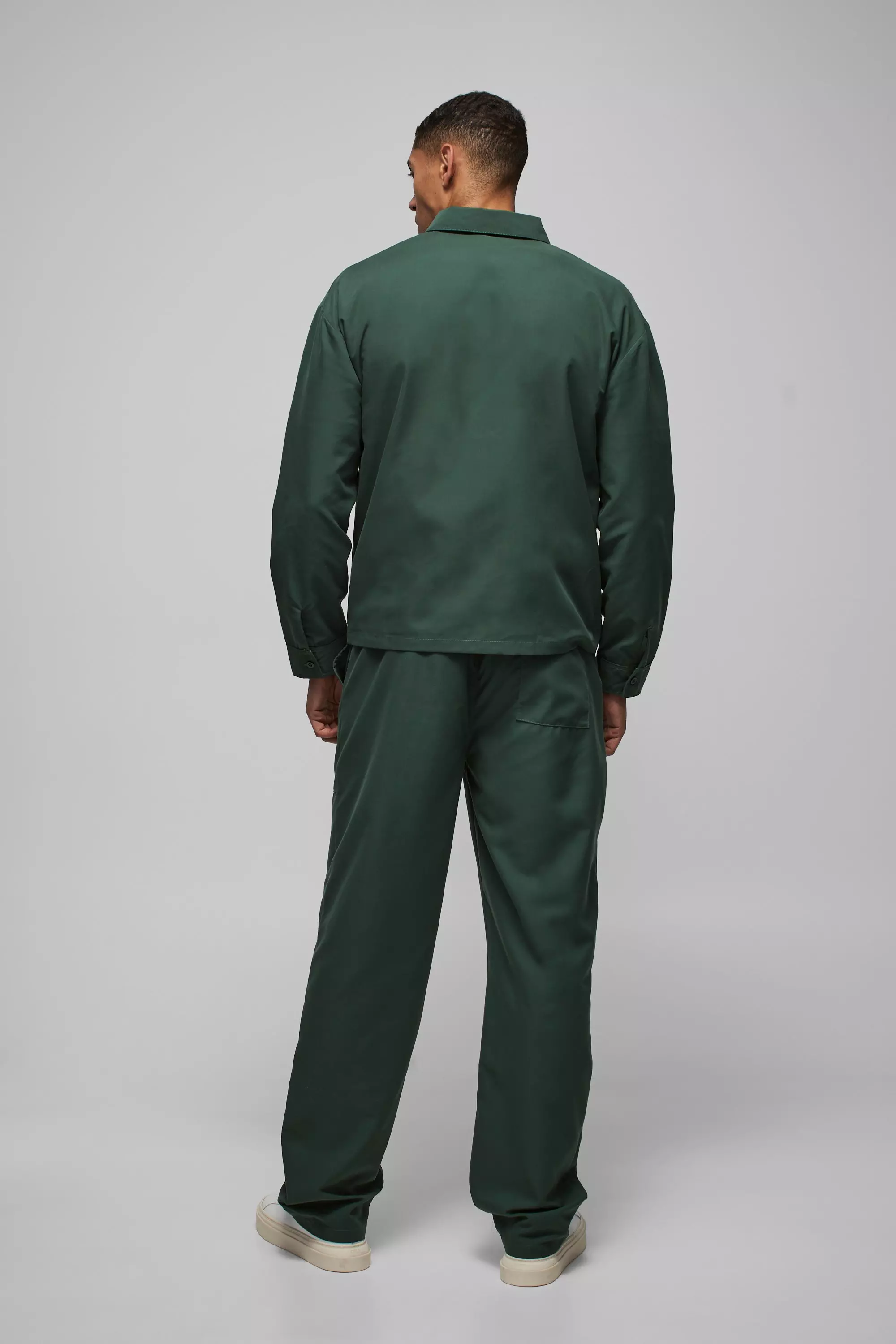 Forest Regular Fit Pocket Detail Nylon Overshirt alternative image
