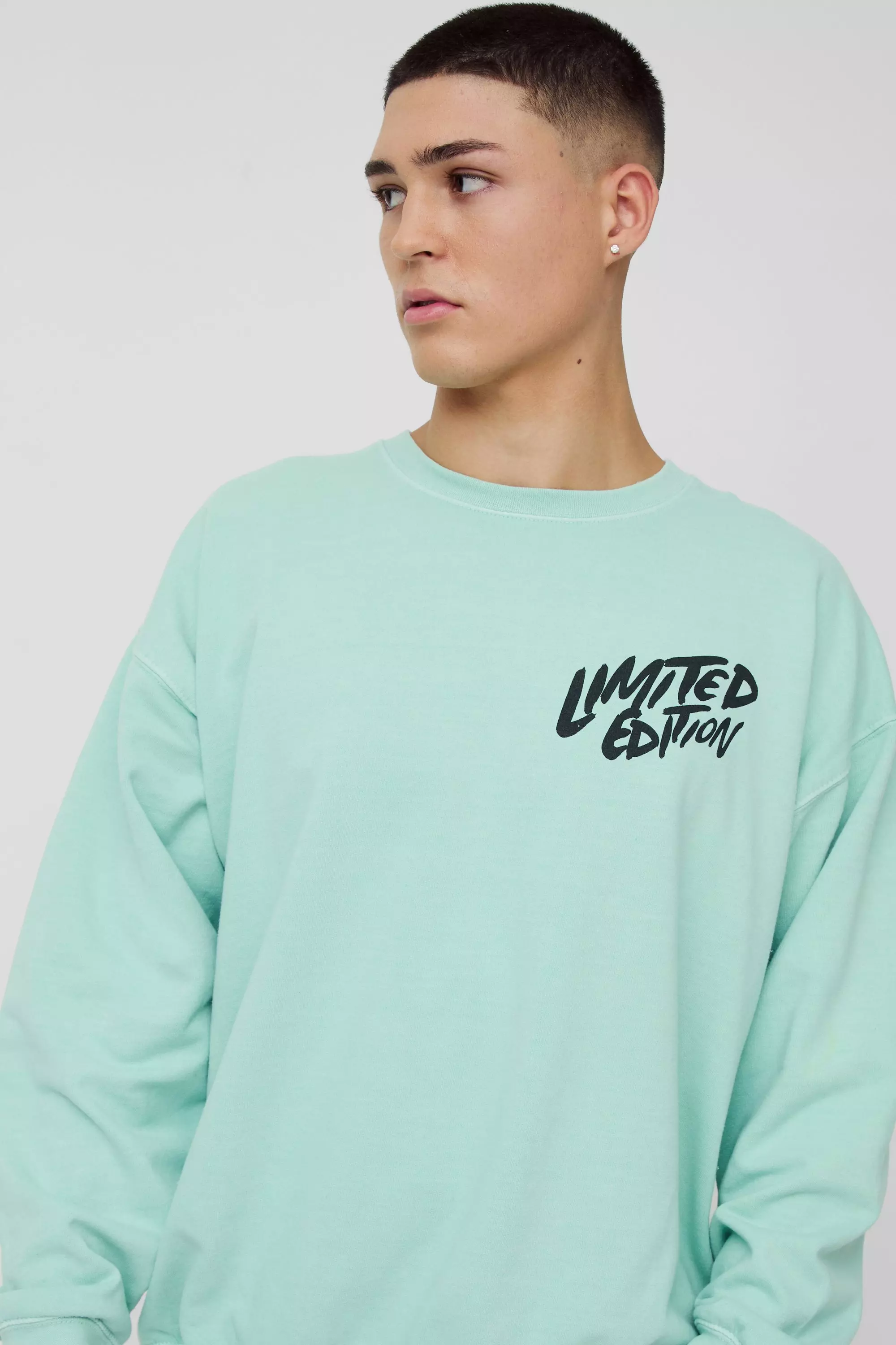 Oversize Limited Edition Sweatshirt, Sage alternatives Bild