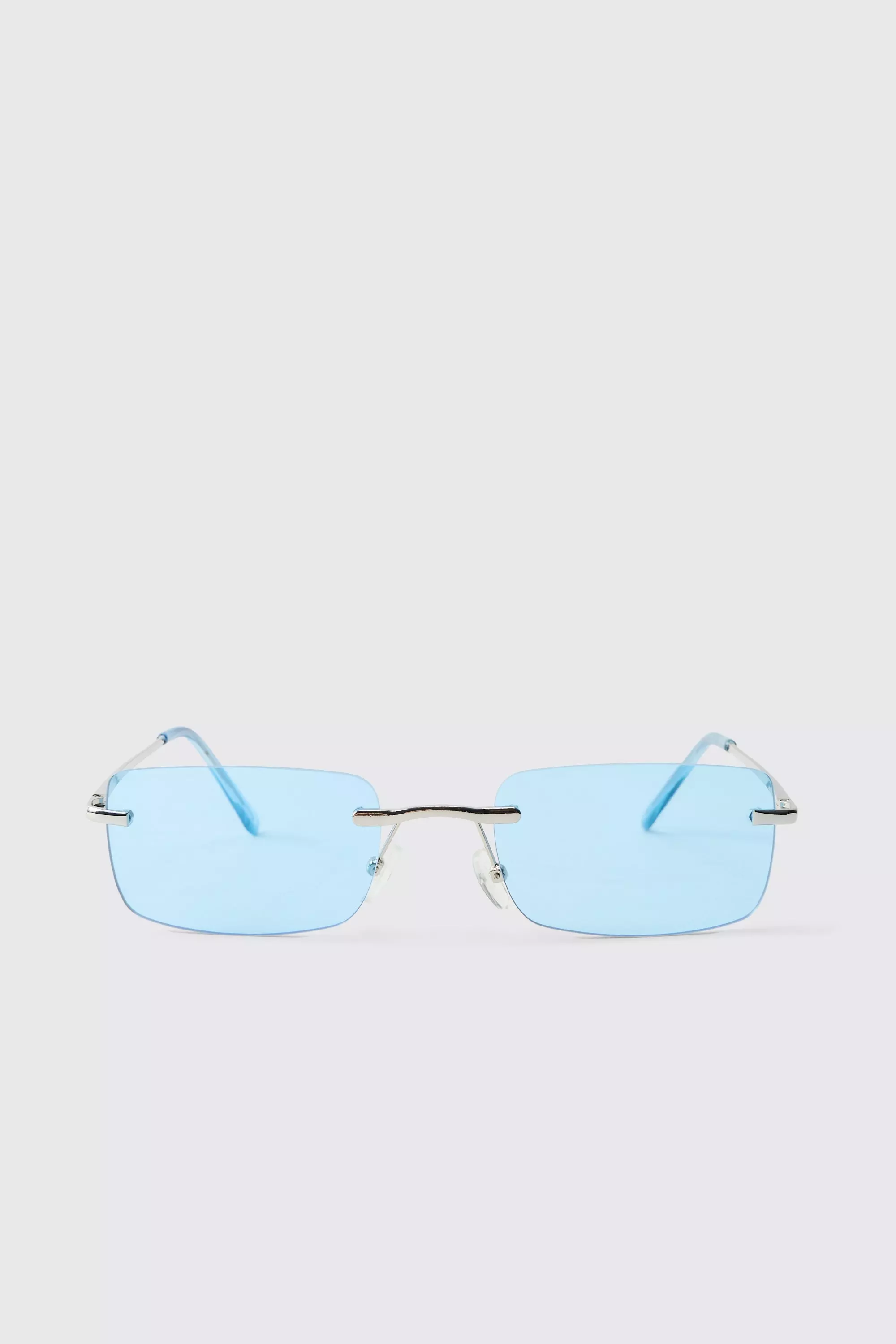 Bhm Rimless Sunglasses In Blue alternative image
