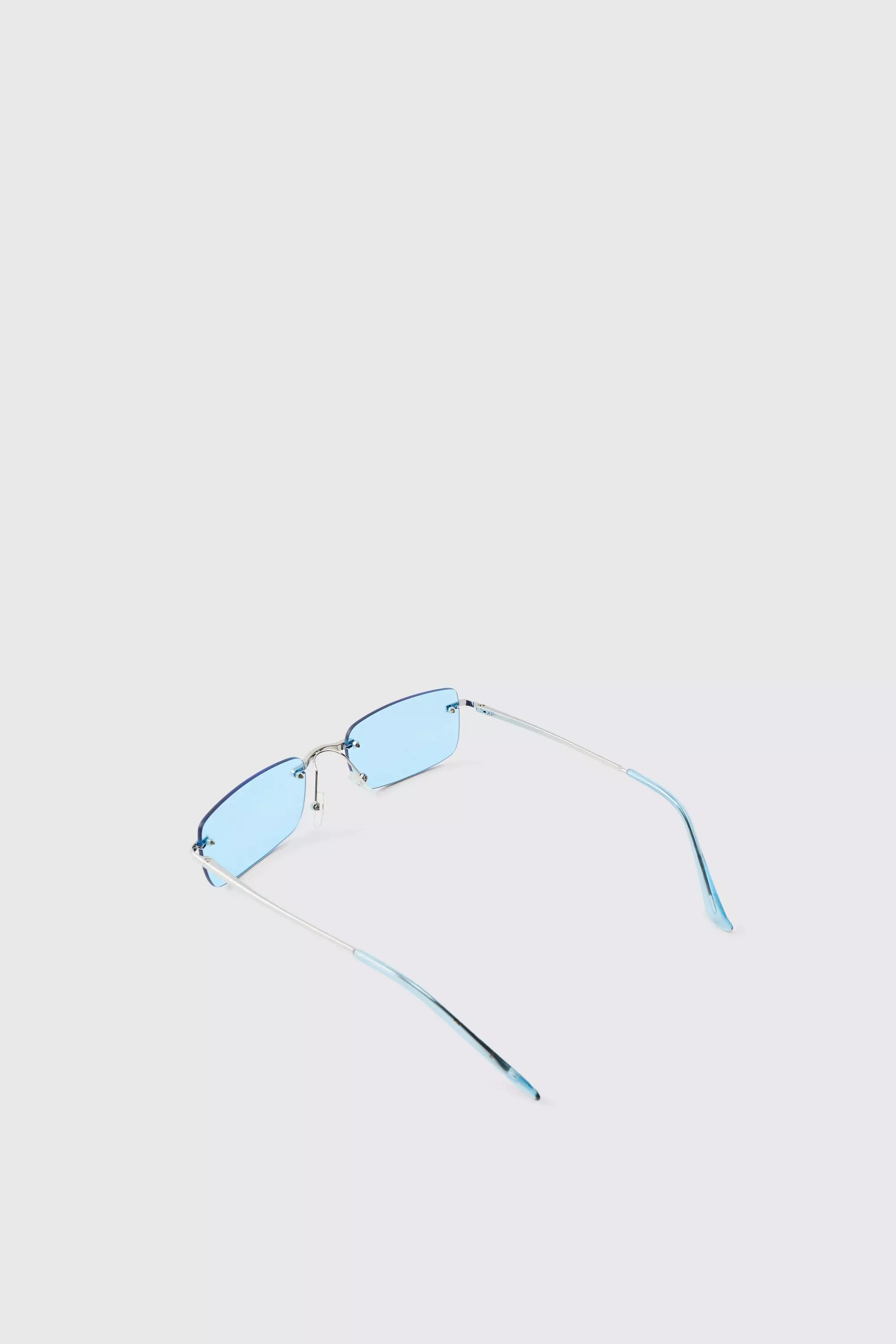 Bhm Rimless Sunglasses In Blue alternative image