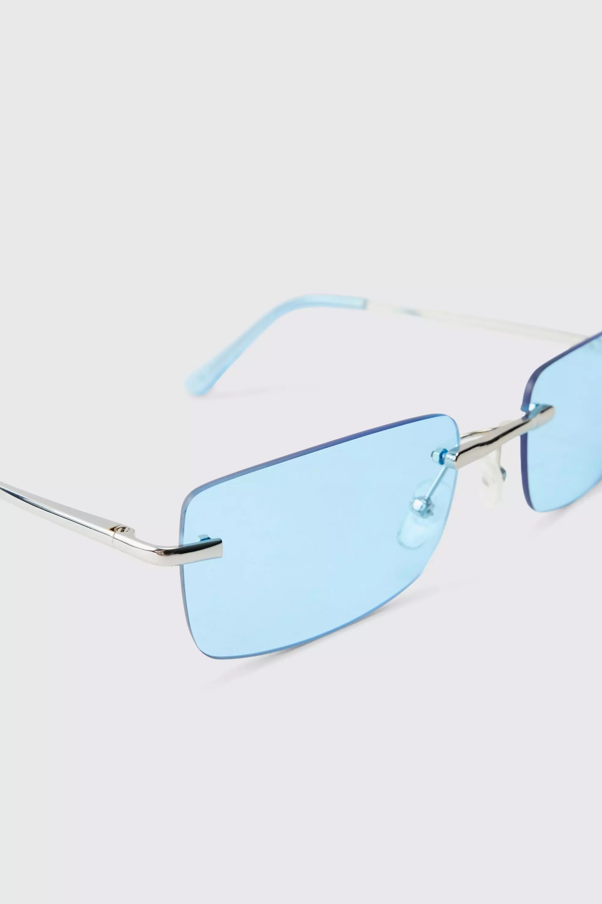 Bhm Rimless Sunglasses In Blue alternative image