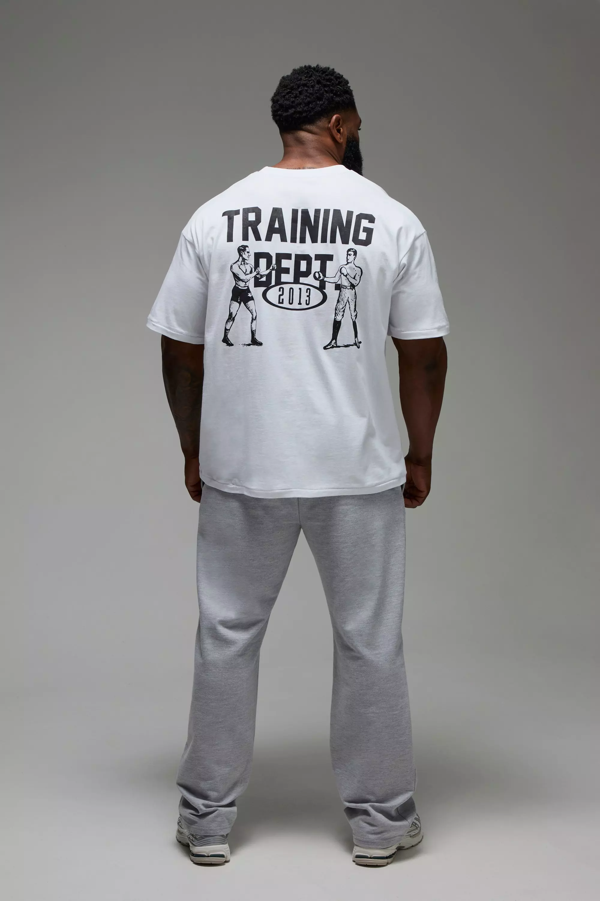 White Man Active Training Dept Oversized T-shirt  alternative image