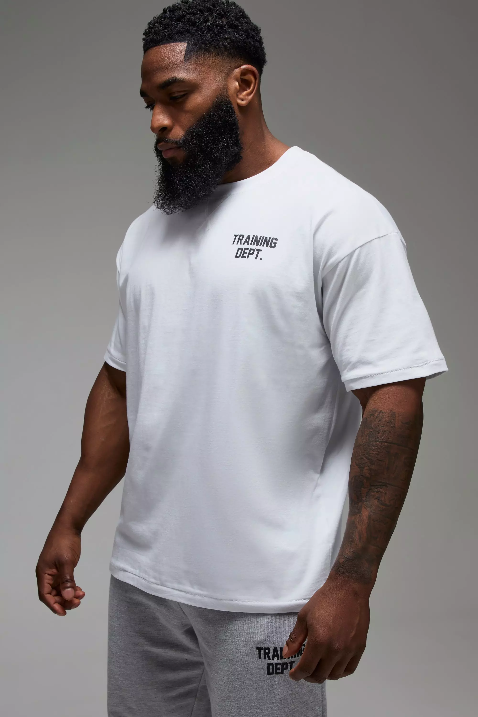 White Man Active Training Dept Oversized T-shirt  alternative image