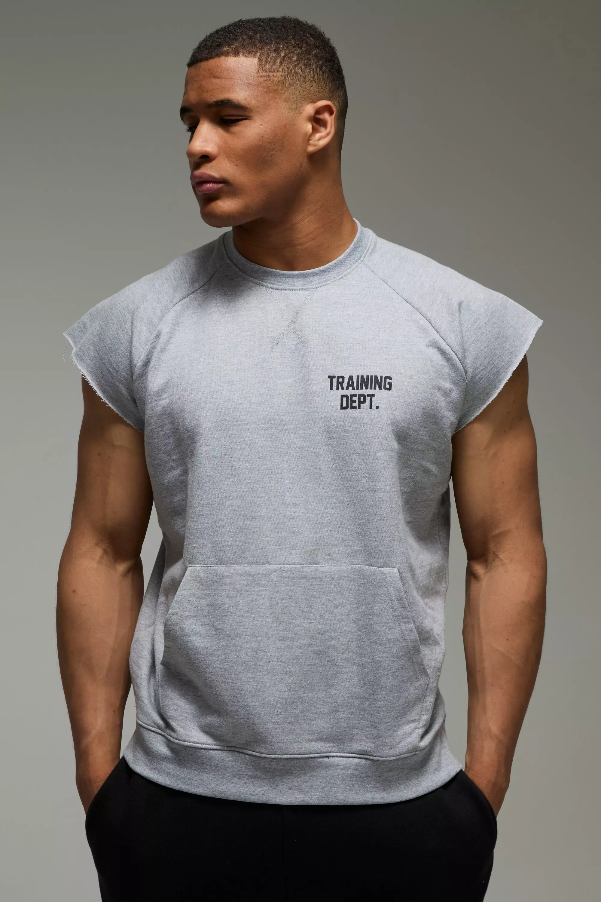 Man Active Training Dept Oversized Short Sleeve Sweatshirt | boohooMAN USA
