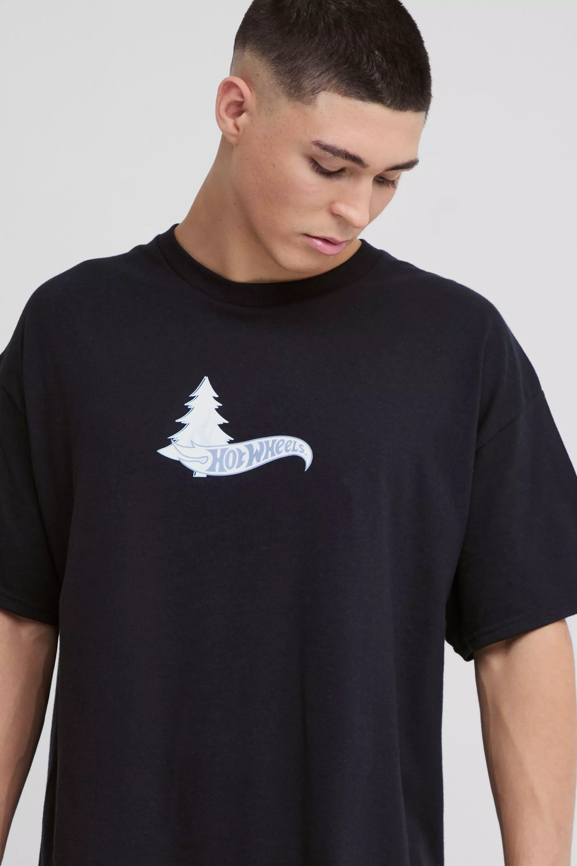 T-shirt oversize imprimé à imprimé Hot Wheels, Black autre image