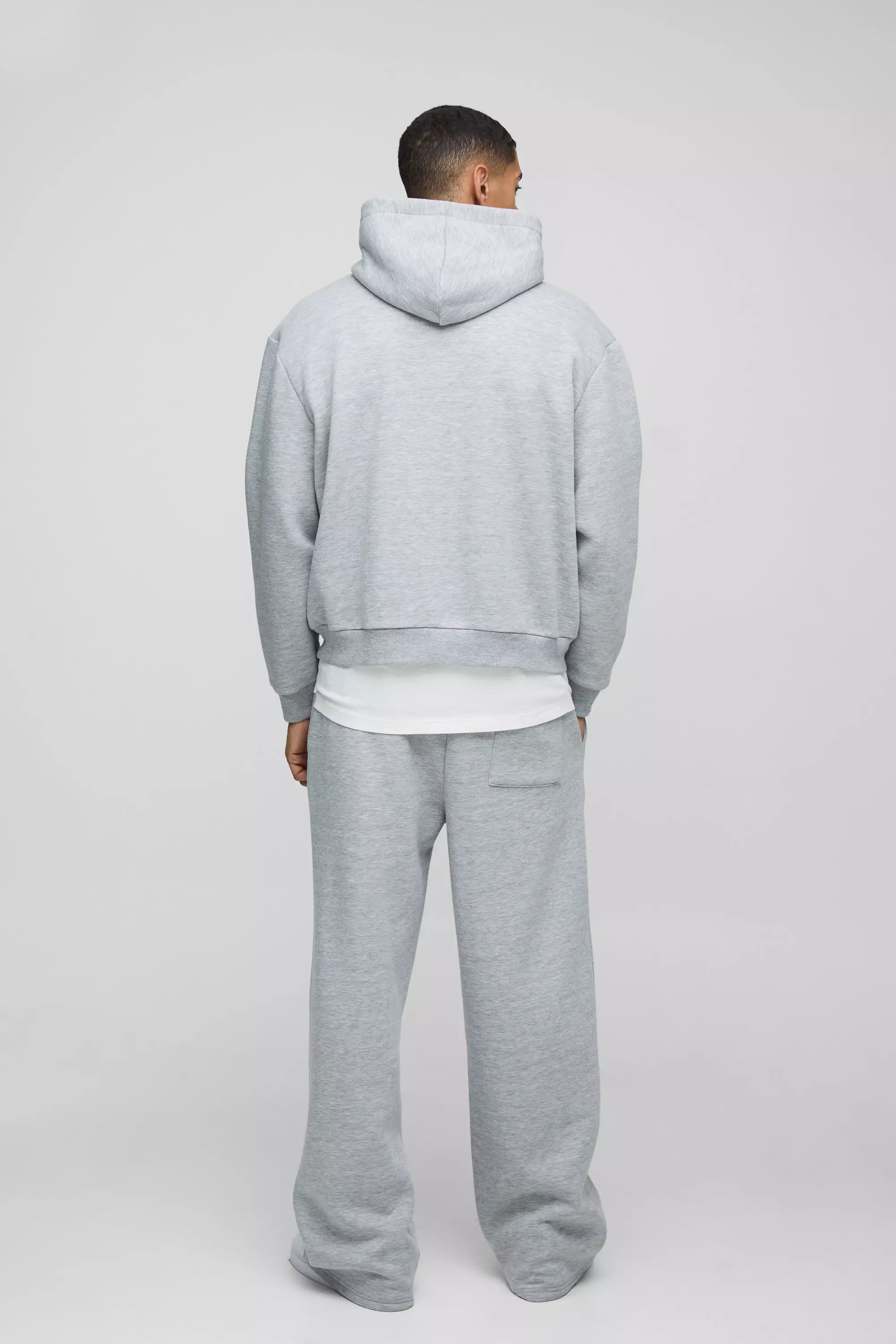Wide Leg Worldwide Embossed Sweatpants | boohooMAN USA