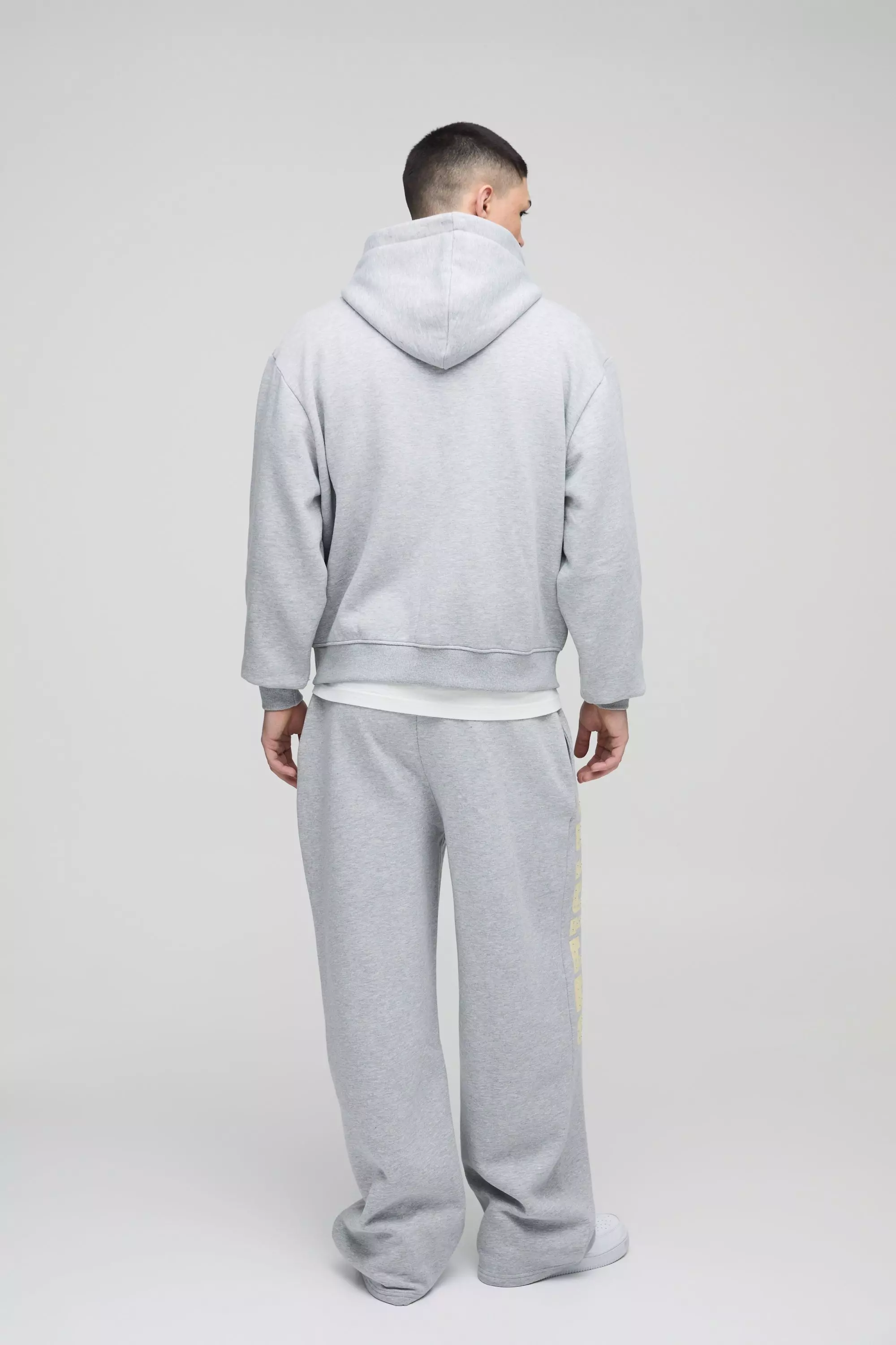 Survêtement oversize à bords bruts - Official, Grey marl autre image