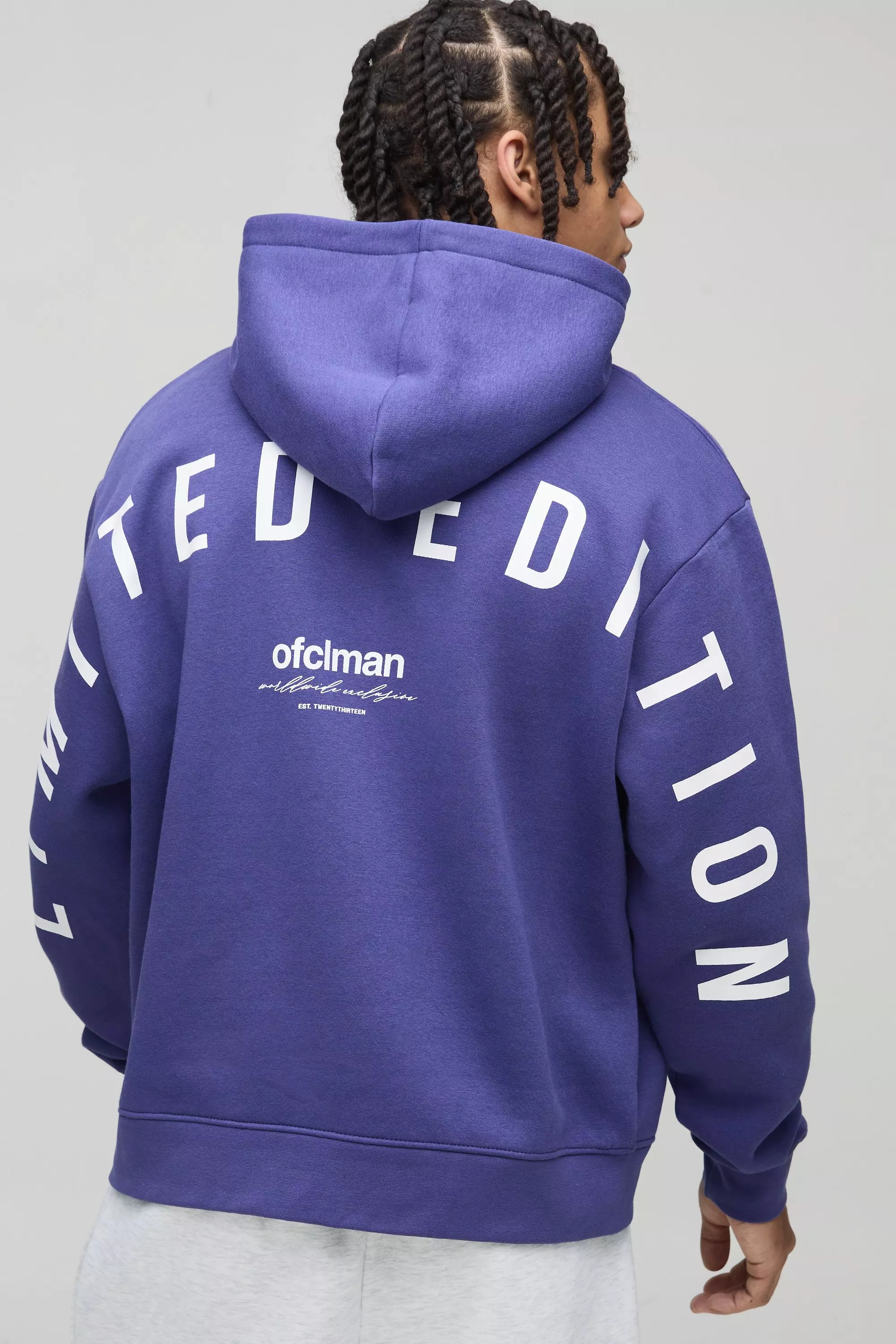 Oversized Boxy Large Scale Limited Hoodie | boohooMAN USA